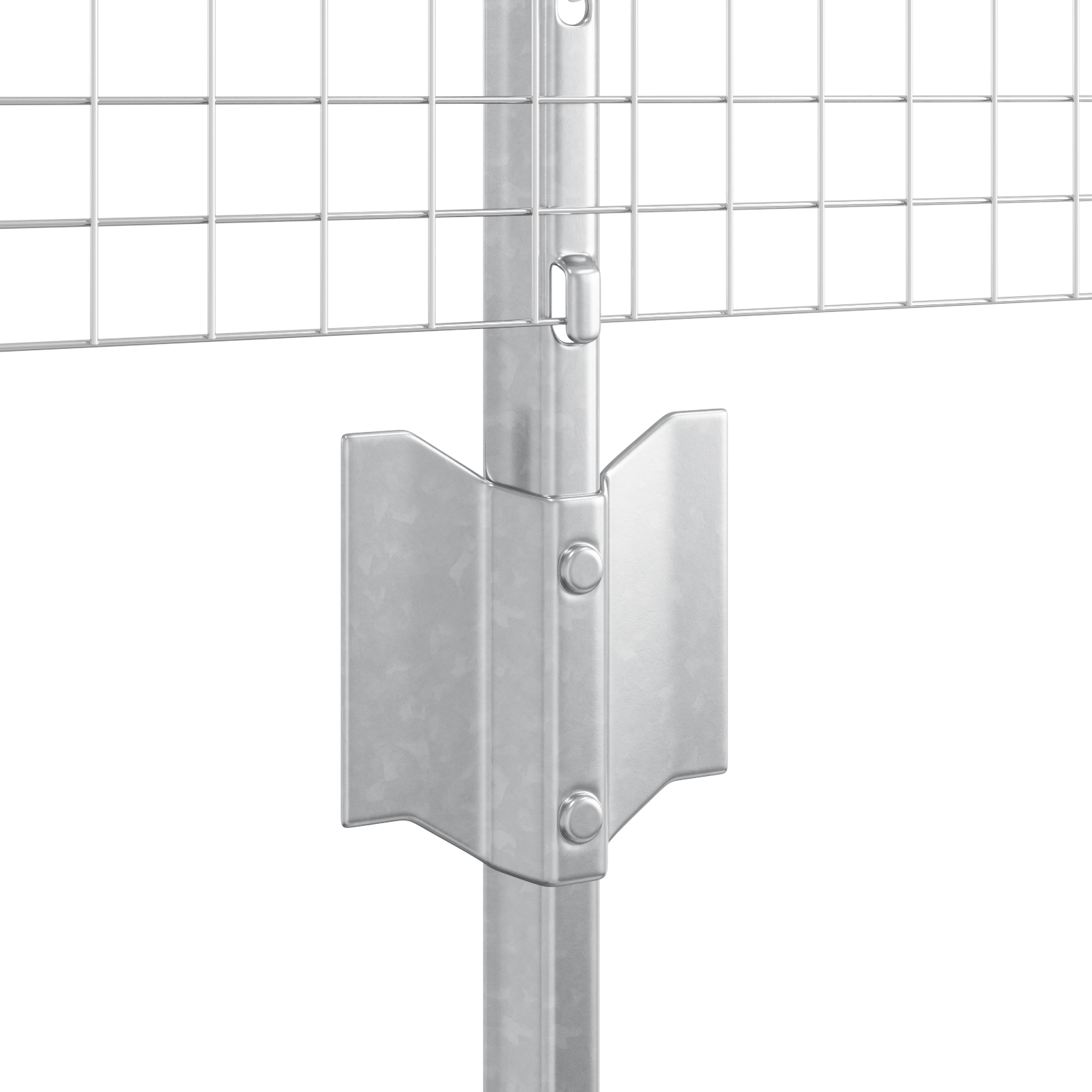 Welded Wire Fence with 22 U Posts Silver 0.4x50 m Steel - Image 6