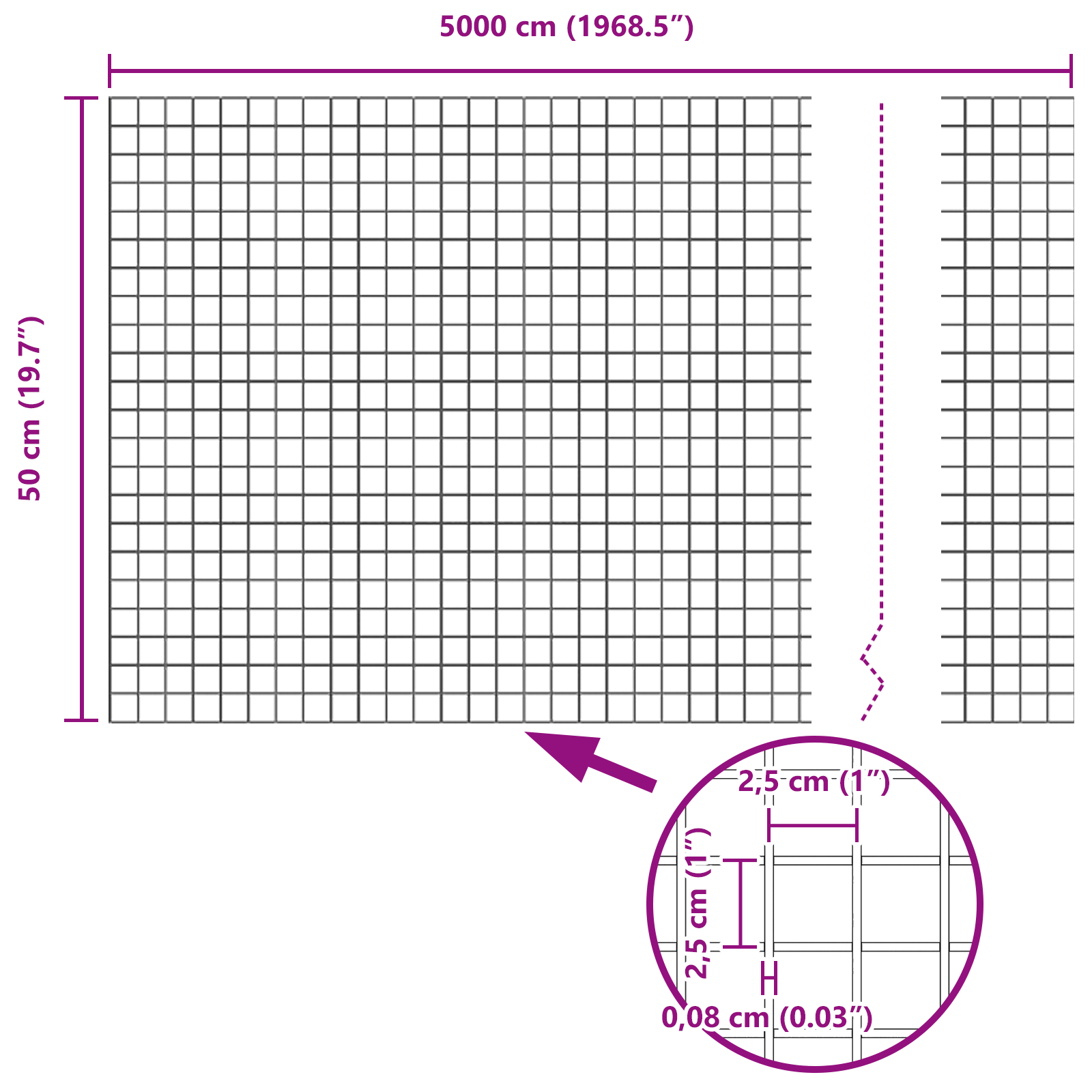 Welded Wire Fence with 22 U Posts Silver 0.5x50 m Steel - Image 11