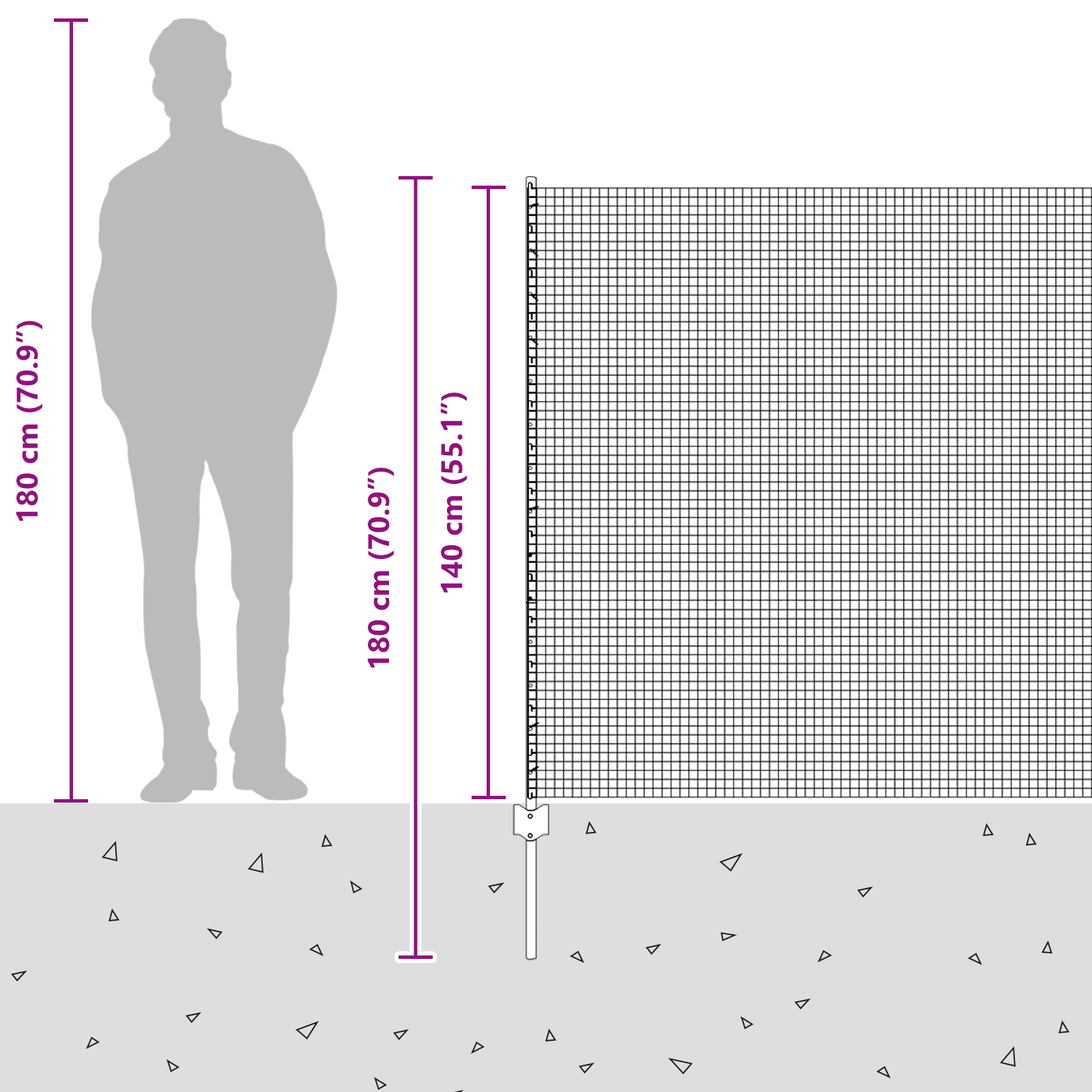 Welded Wire Fence with 44 U Posts Silver 1.4x50 m Steel - Image 11