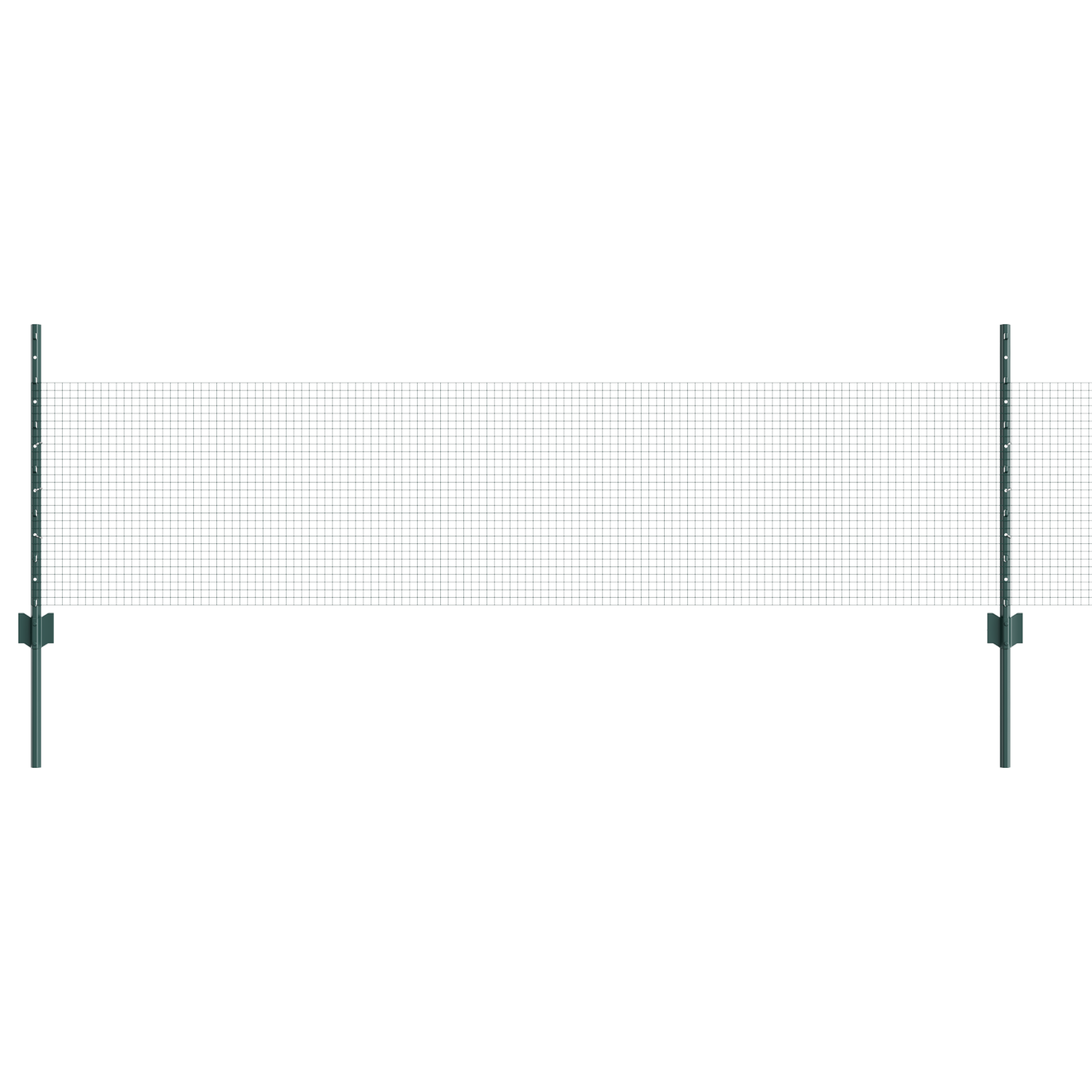 Welded Wire Fence with 22 U Posts Green 0.5x50 m Steel - Image 2