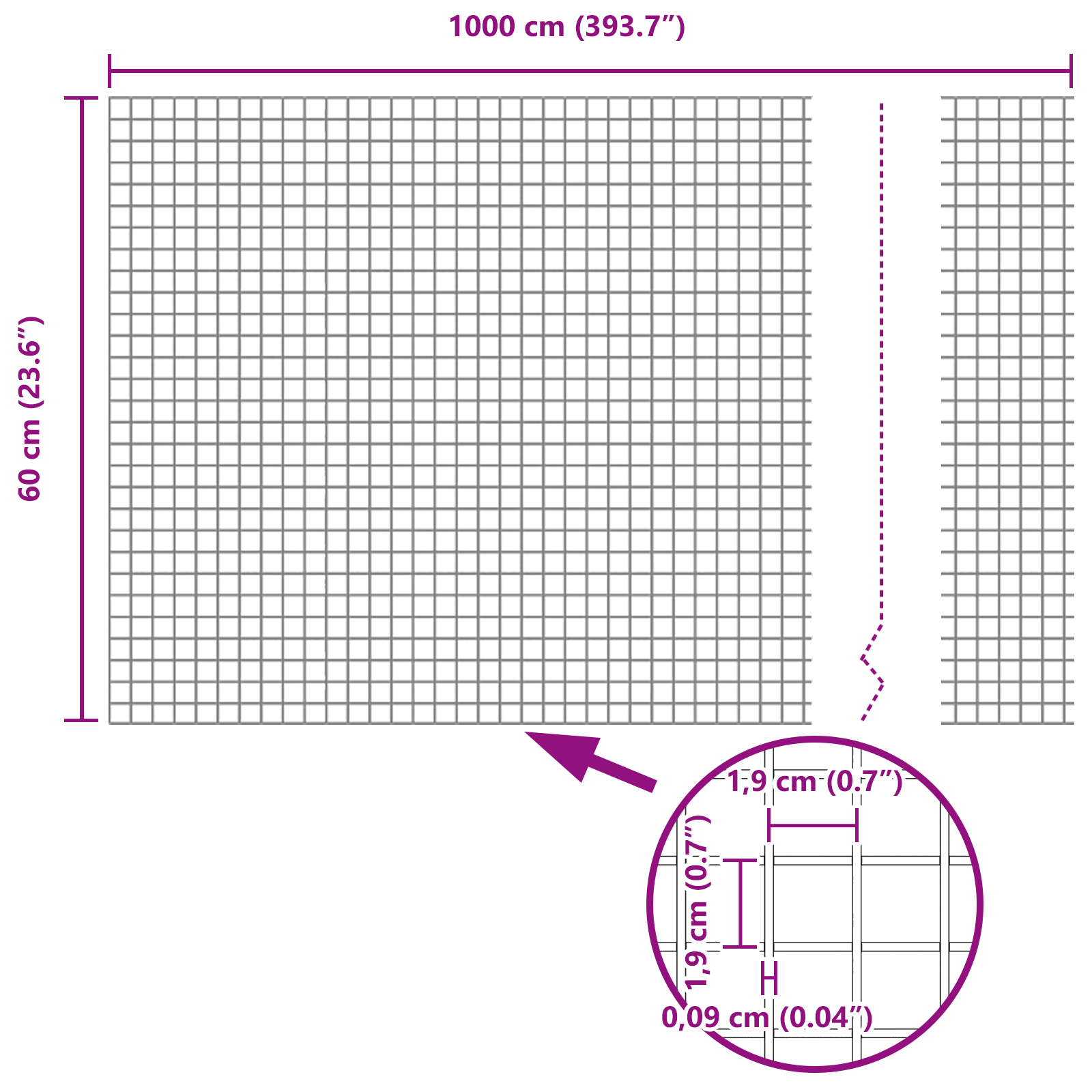 Welded Wire Fence with 5 U Posts Grey 0.6x10 m Steel - Image 11