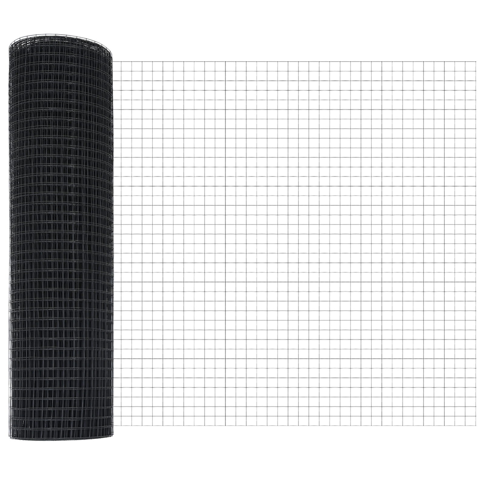 Welded Wire Fence with 11 U Posts Grey 0.4x25 m Steel - Image 5
