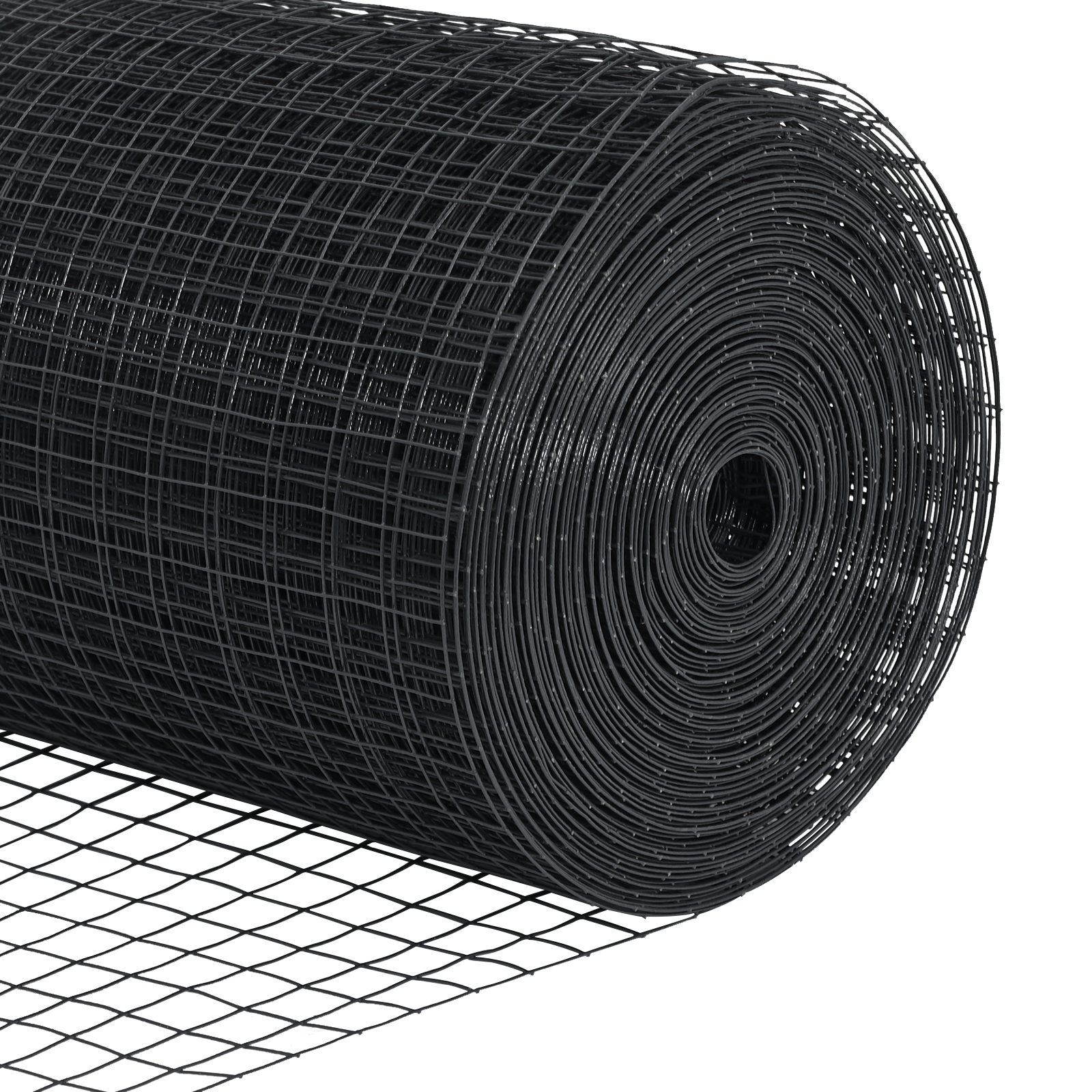Chicken Wire Fence Set Set of 2 Grey Steel, PVC 25 x 0.5 m - Image 8