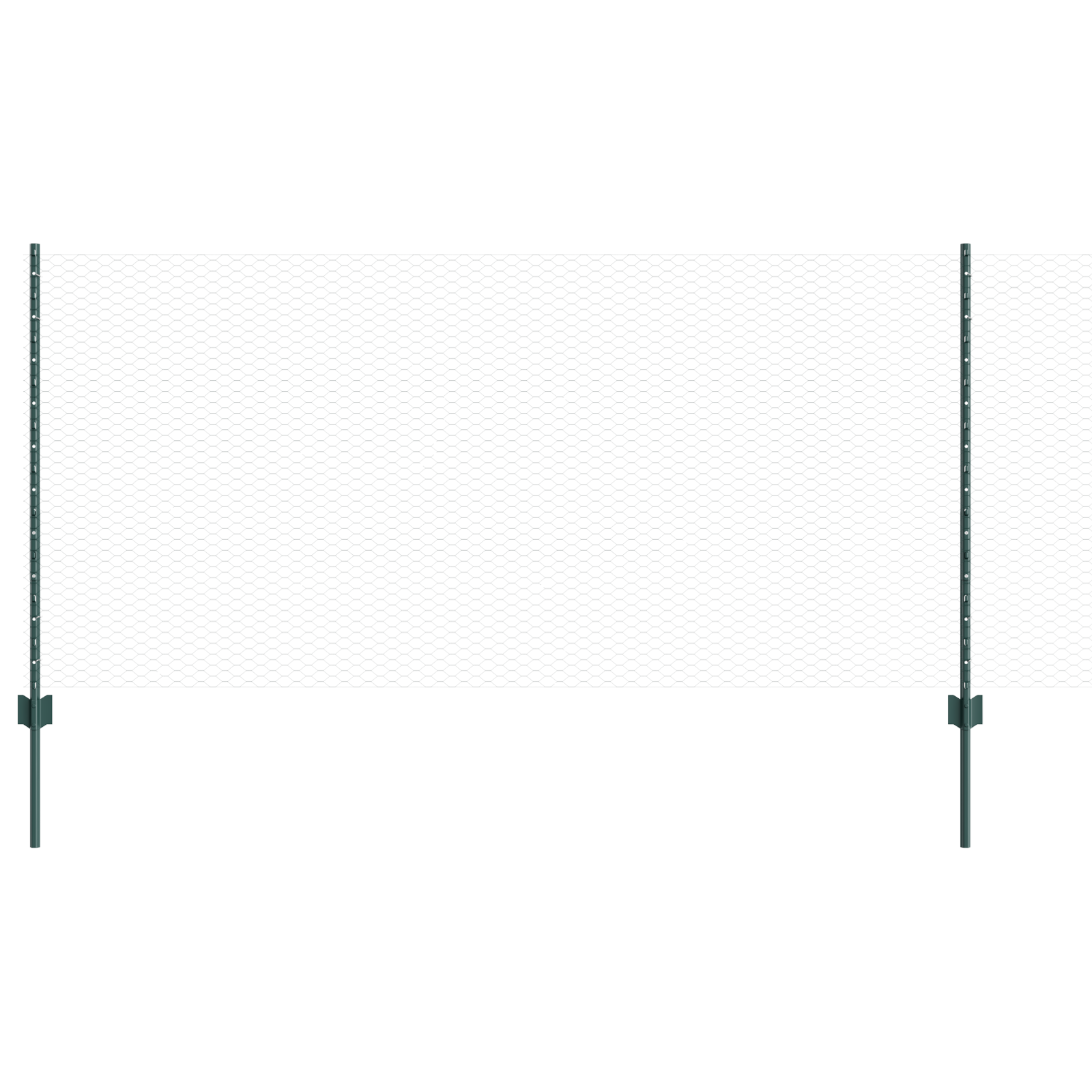 Garden Fence Set Set of 2 Green Steel Standard Durable - Image 2