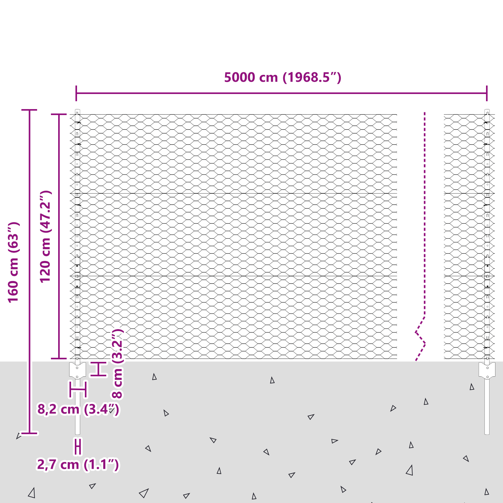 Fence Posts 11 pcs U-Channel Green 120 cm Steel - Image 11