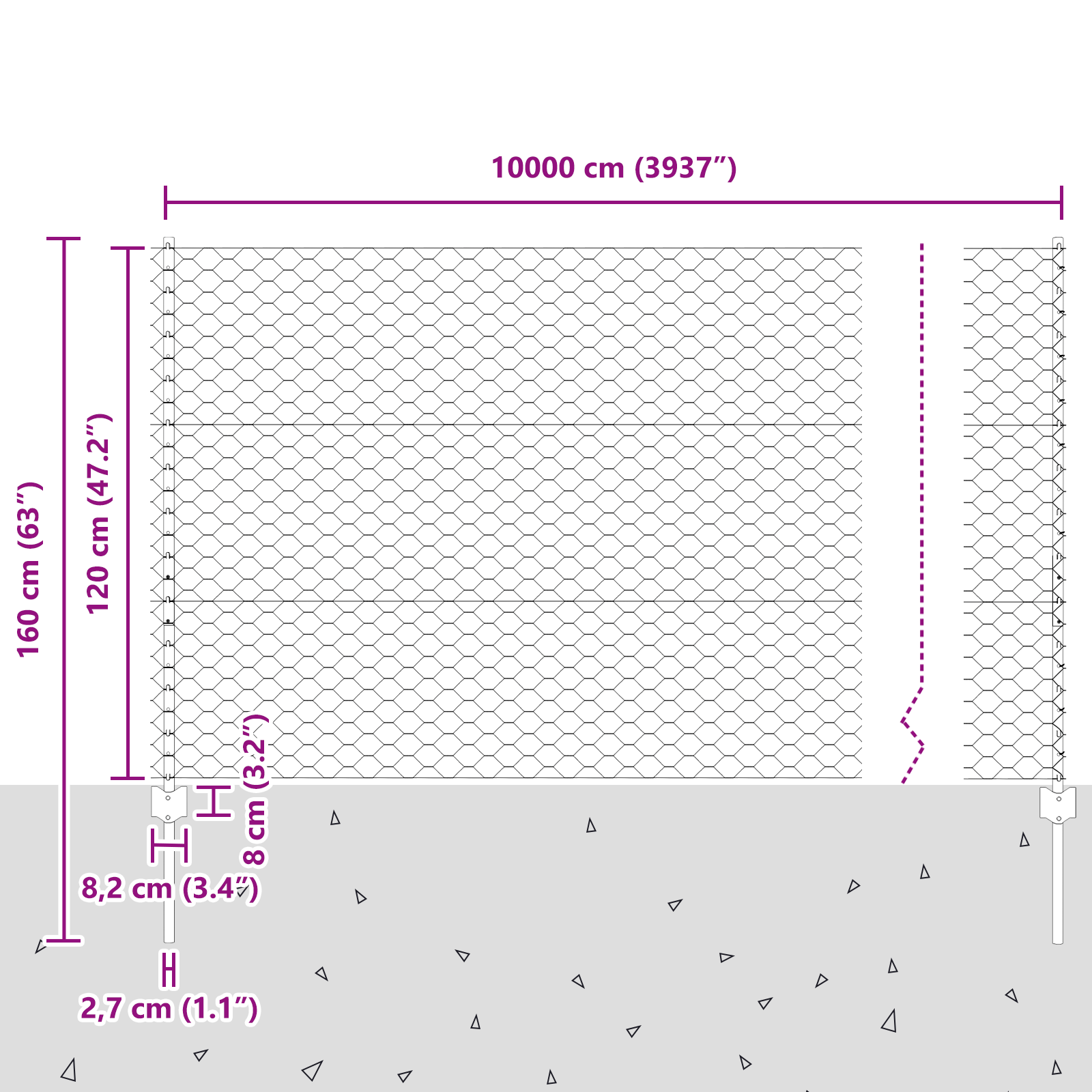 Fence Posts 11 pcs U-Channel Green 120 cm Steel - Image 11