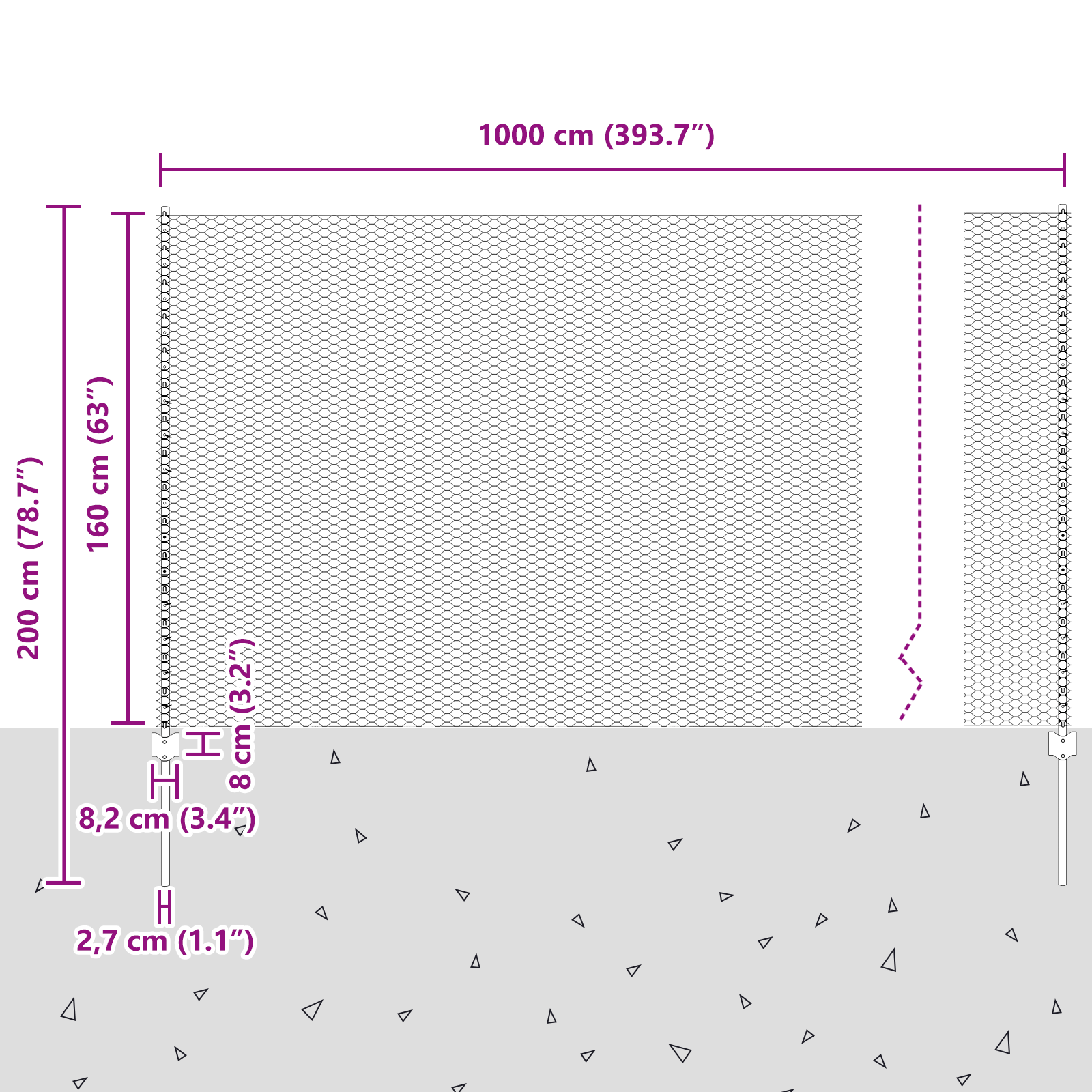Fence Posts 10 pcs U-Channel Grey 160 cm Steel - Image 11