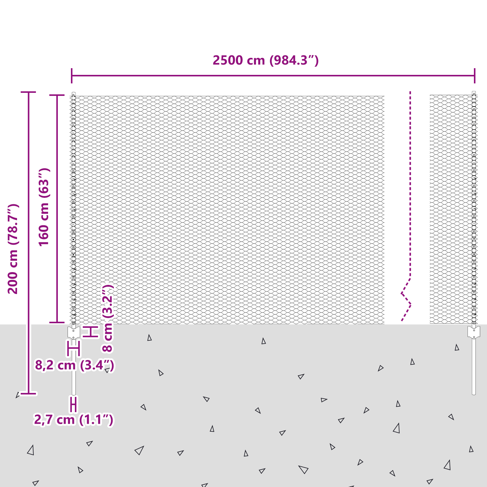 Fence Posts 22 pcs U-Channel Grey 160 cm Steel - Image 11