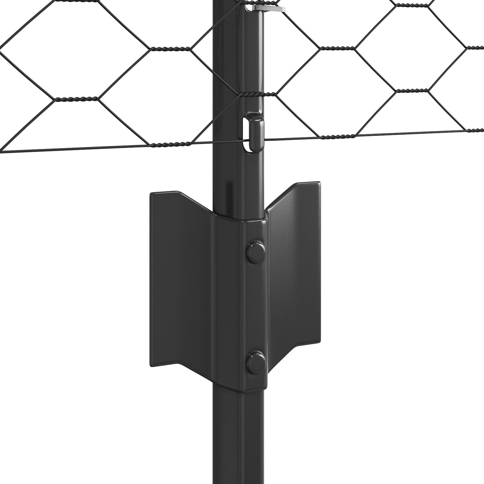 Fence Posts 11 pcs U-Channel Grey 40 cm Steel - Image 6