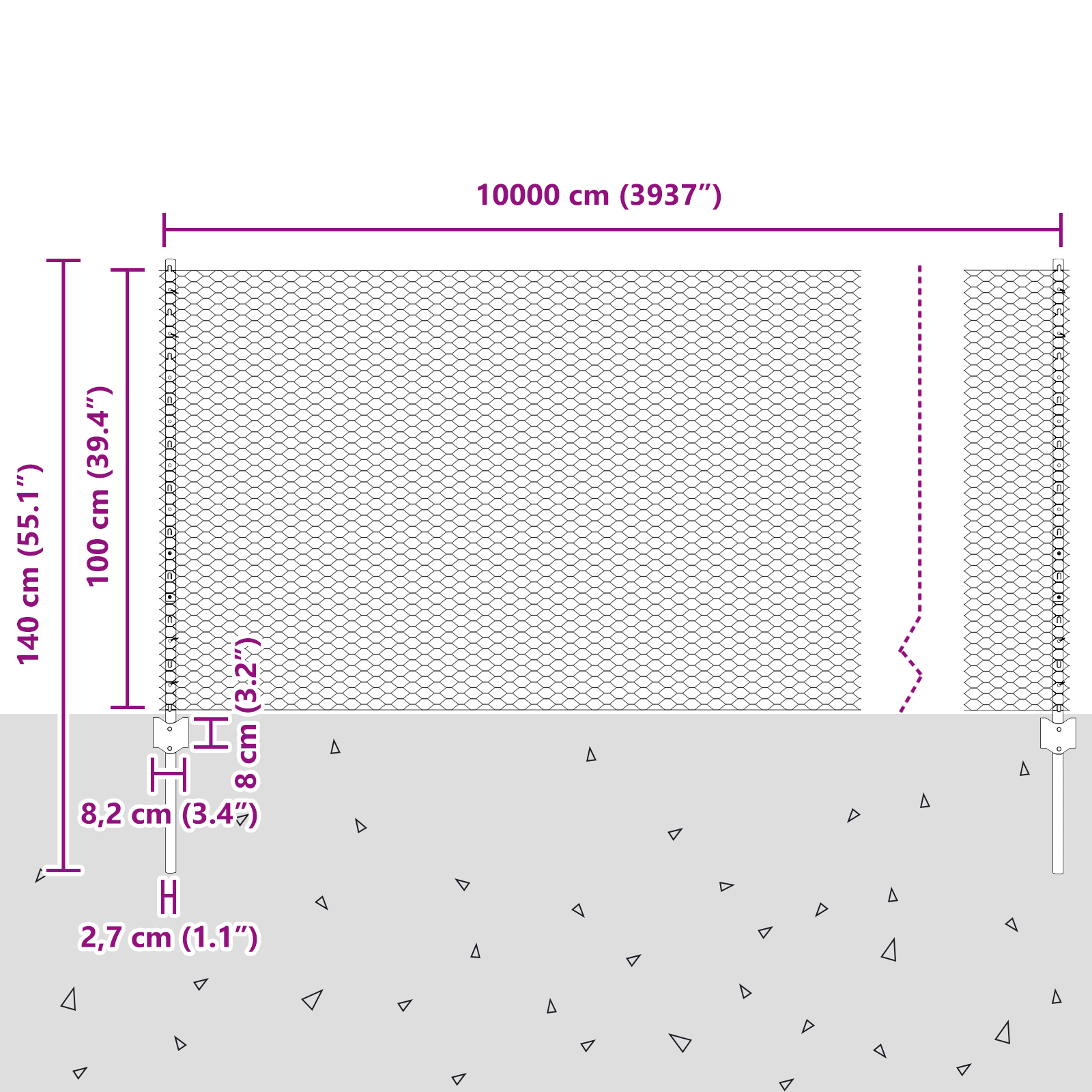 Fence Posts 22 pcs U-Channel Grey 100 cm Steel - Image 11
