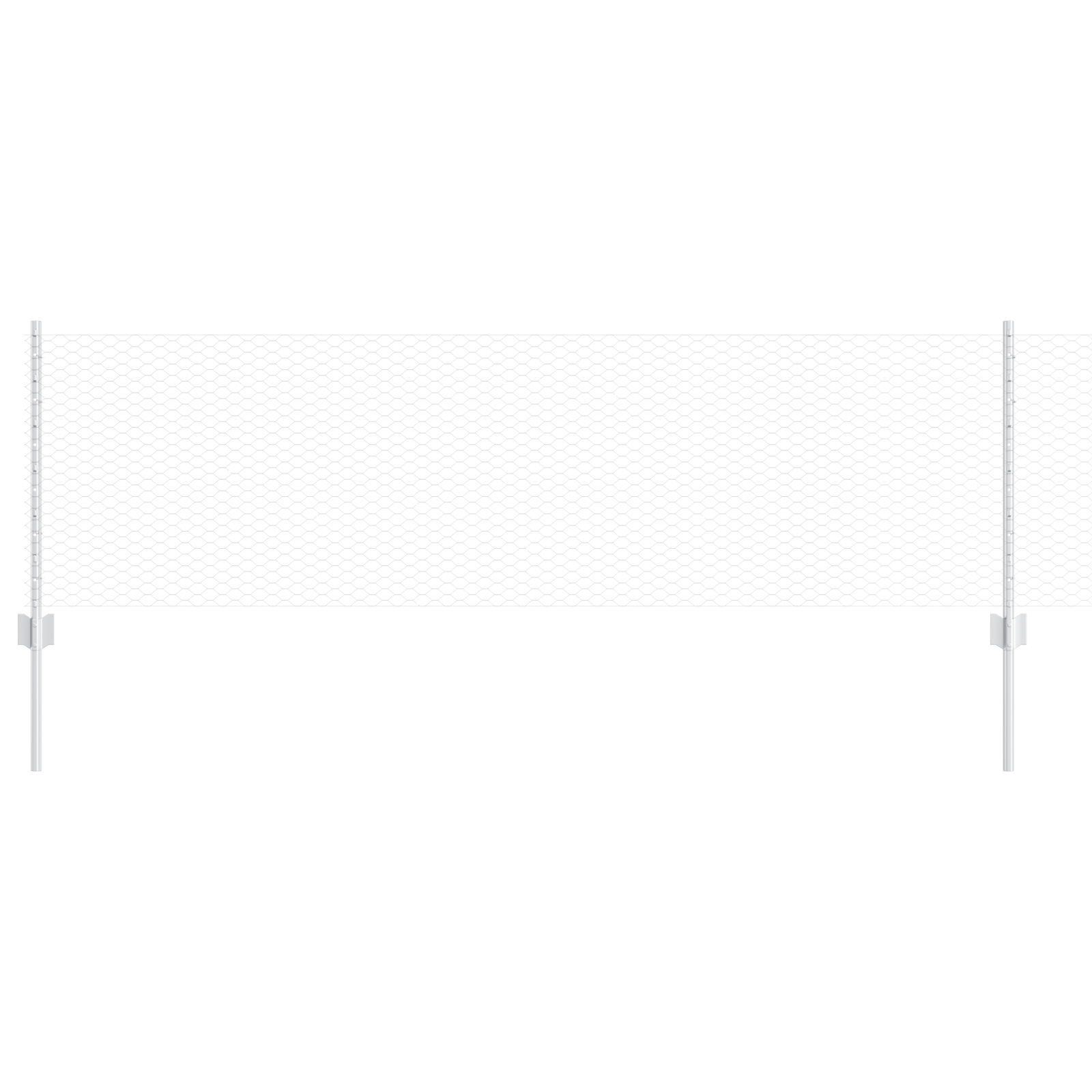 Fence Posts 5 pcs U-Channel 60 cm Galvanised Steel - Image 2