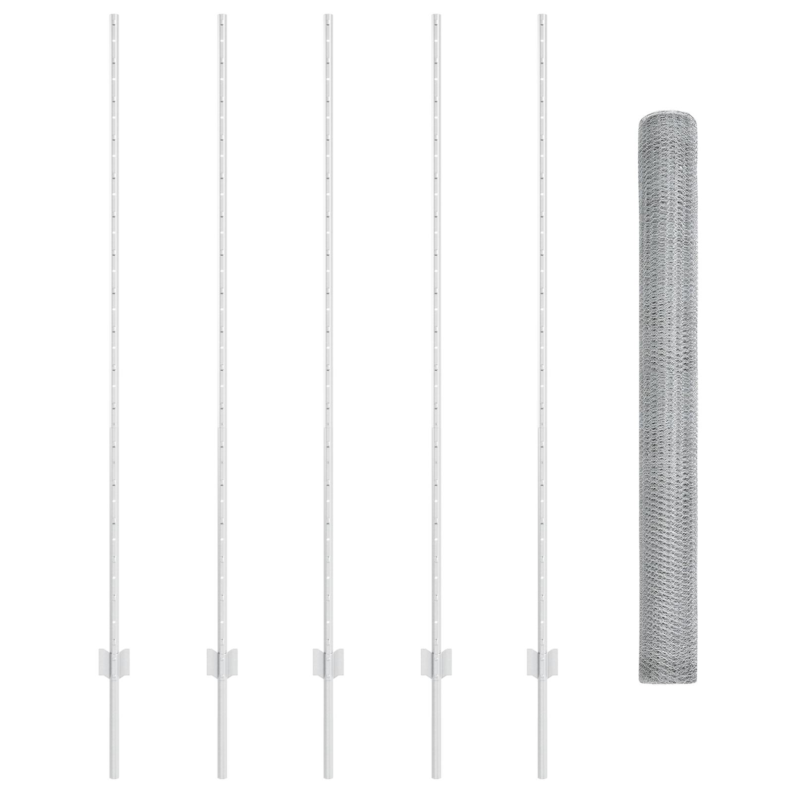 Fence Posts 10 pcs U-Channel 160 cm Galvanised Steel - Image 4