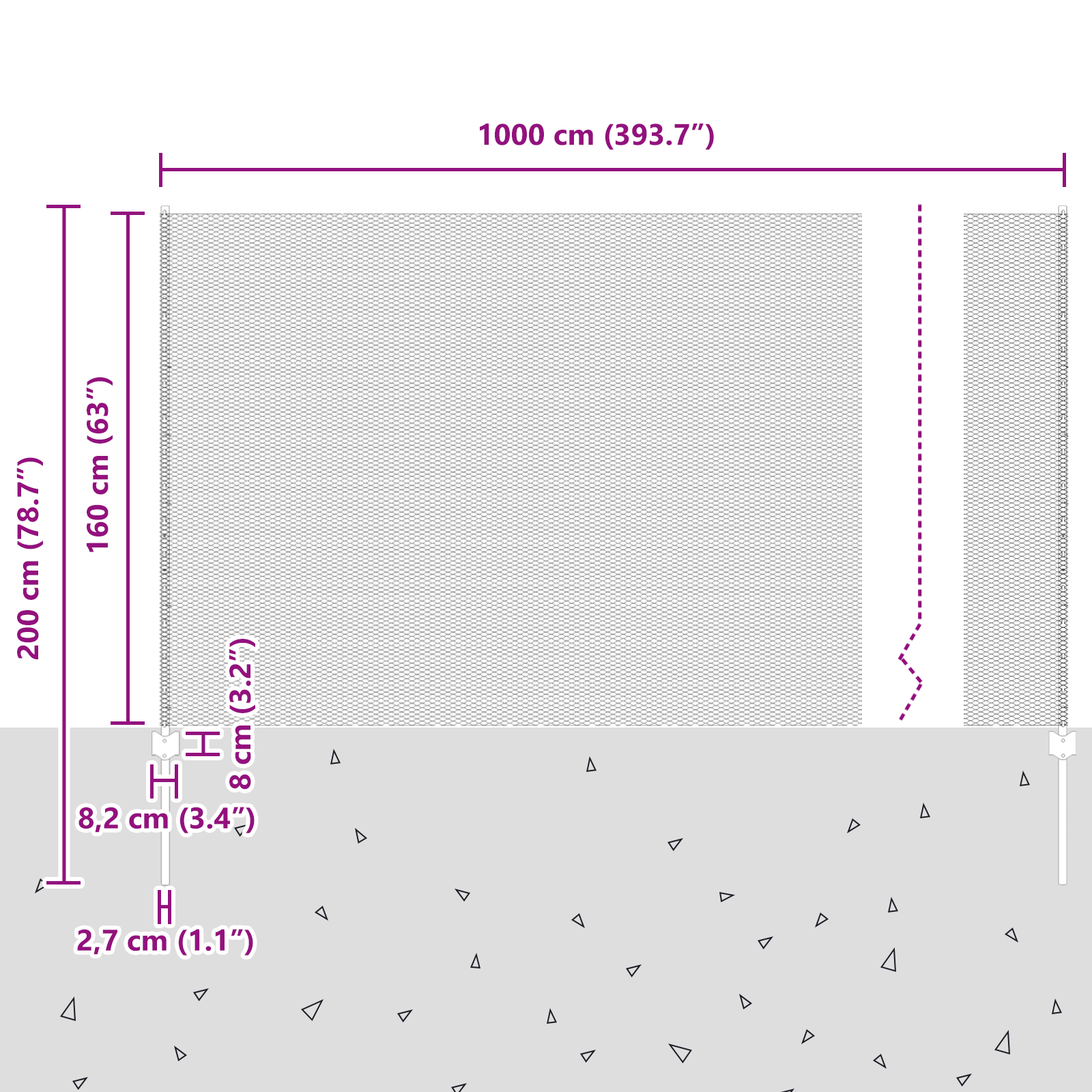 Fence Posts 10 pcs U-Channel 160 cm Galvanised Steel - Image 11