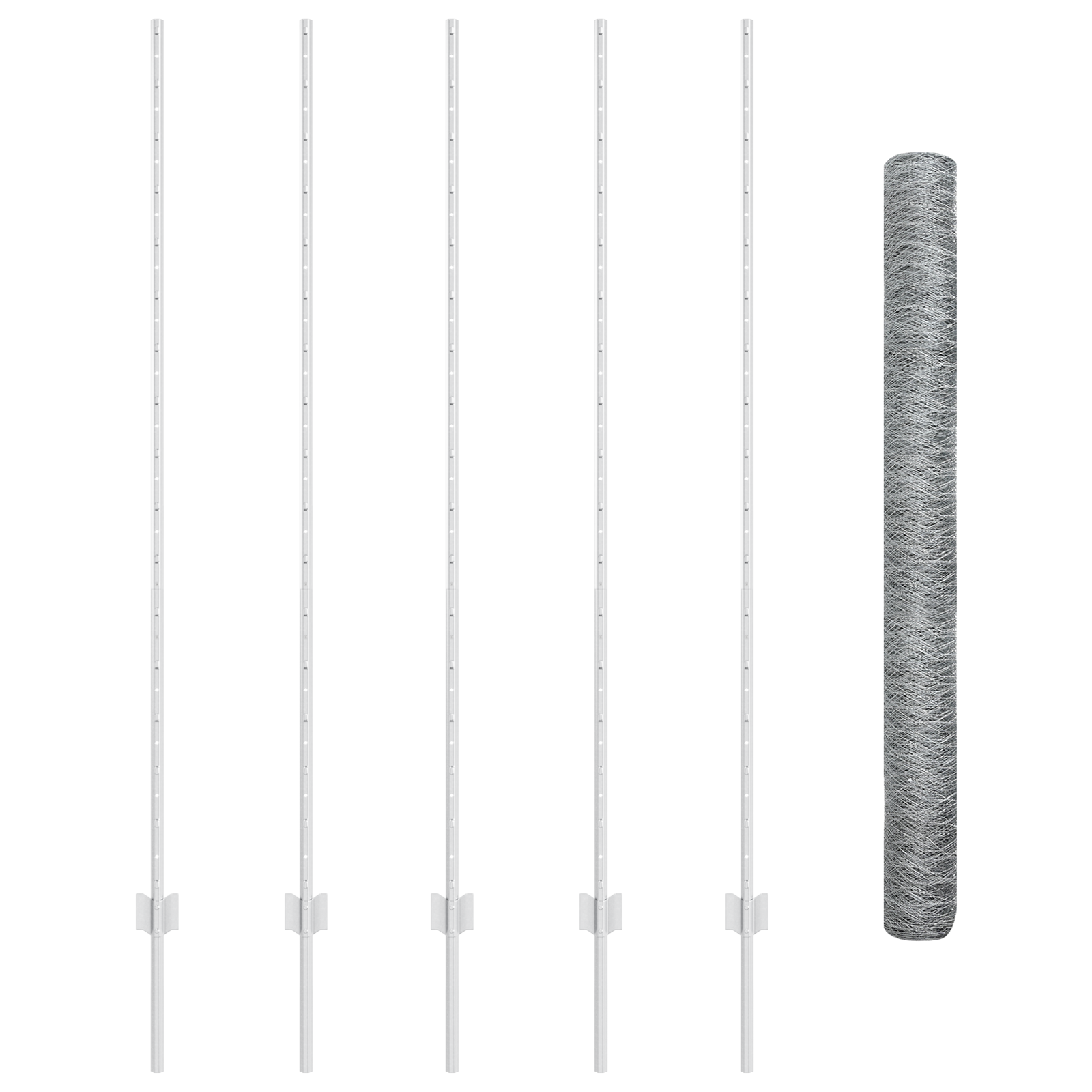 Fence Posts 10 pcs U-Channel 160 cm Galvanised Steel - Image 4
