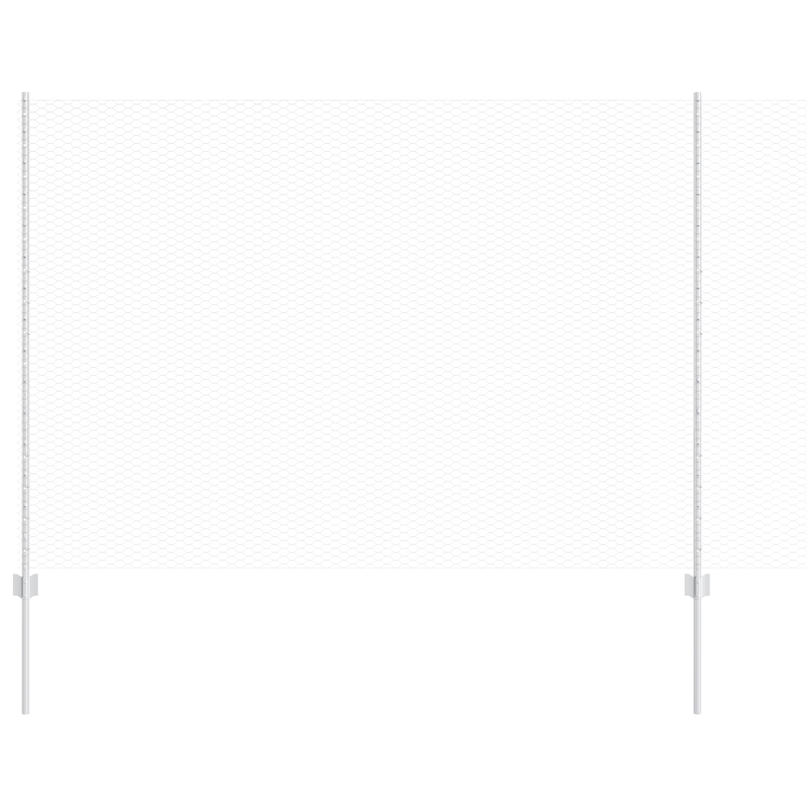 Fence Posts 10 pcs U-Channel 160 cm Galvanised Steel - Image 2