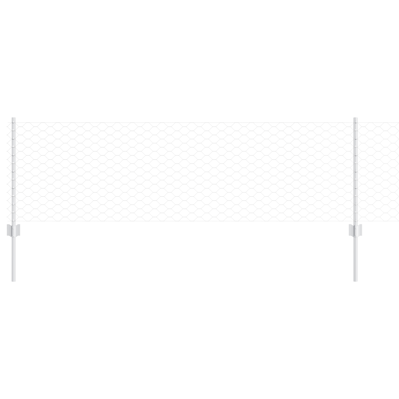 Fence Posts 11 pcs U-Channel 60 cm Galvanised Steel - Image 2