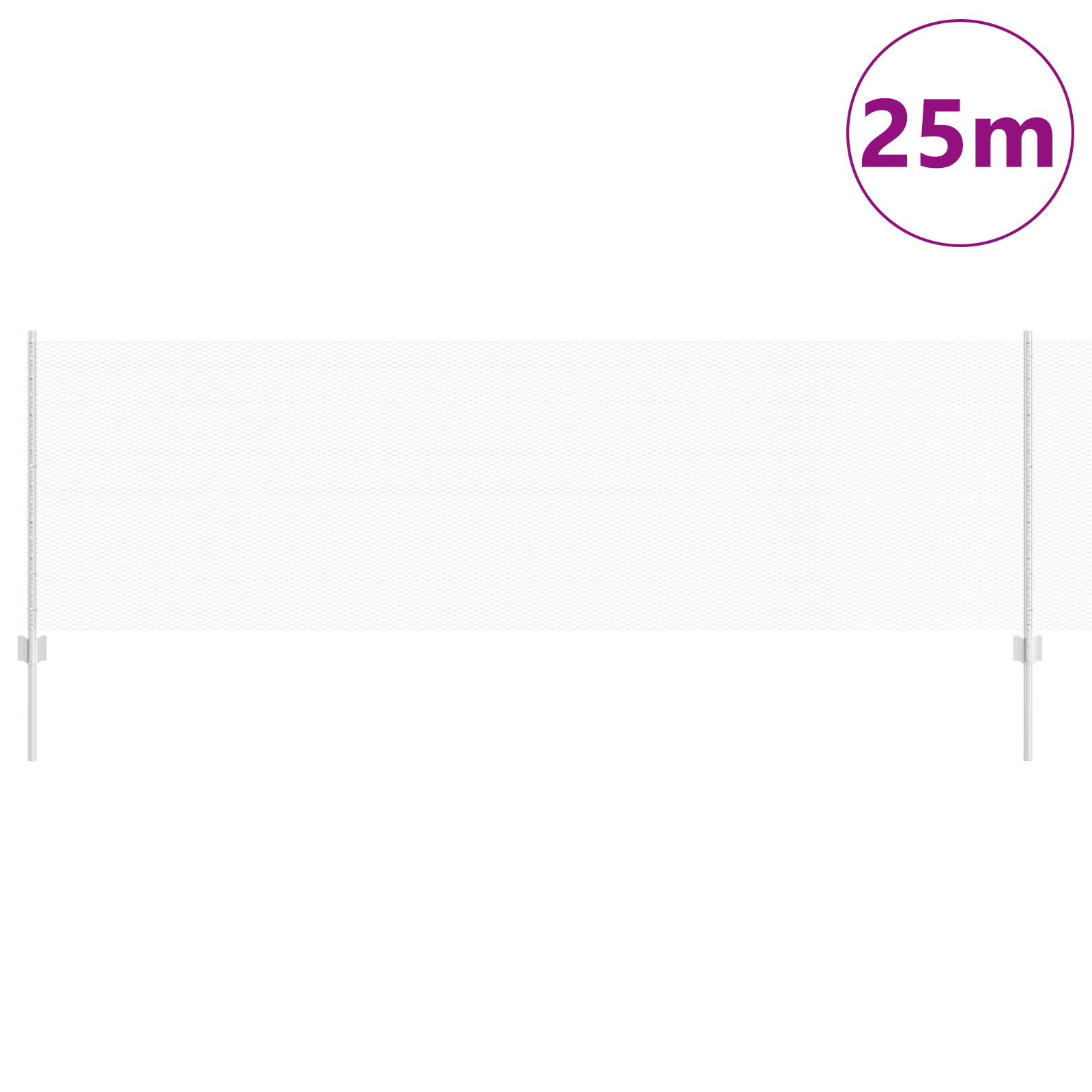 Fence Posts 11 pcs U-Channel 80 cm Galvanised Steel - Image 3