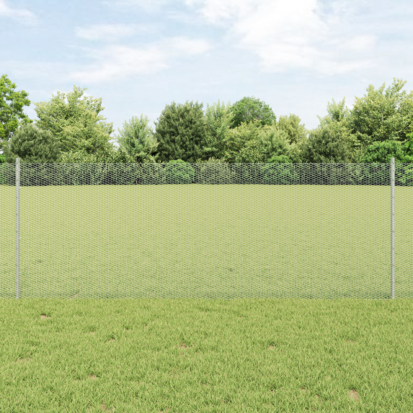 Fence Posts 11 pcs U-Channel 80 cm Galvanised Steel