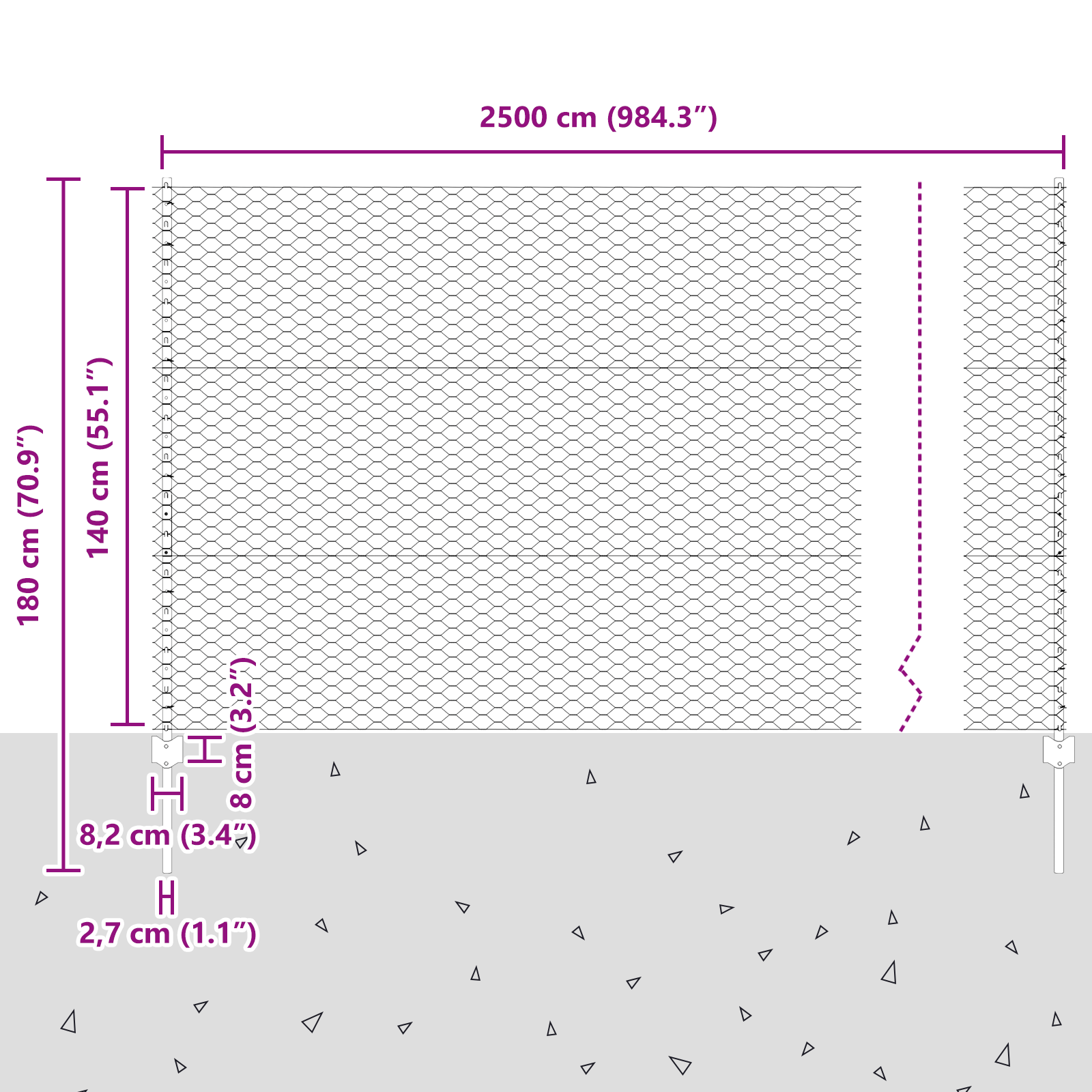 Fence Posts 22 pcs U-Channel 140 cm Galvanised Steel - Image 11
