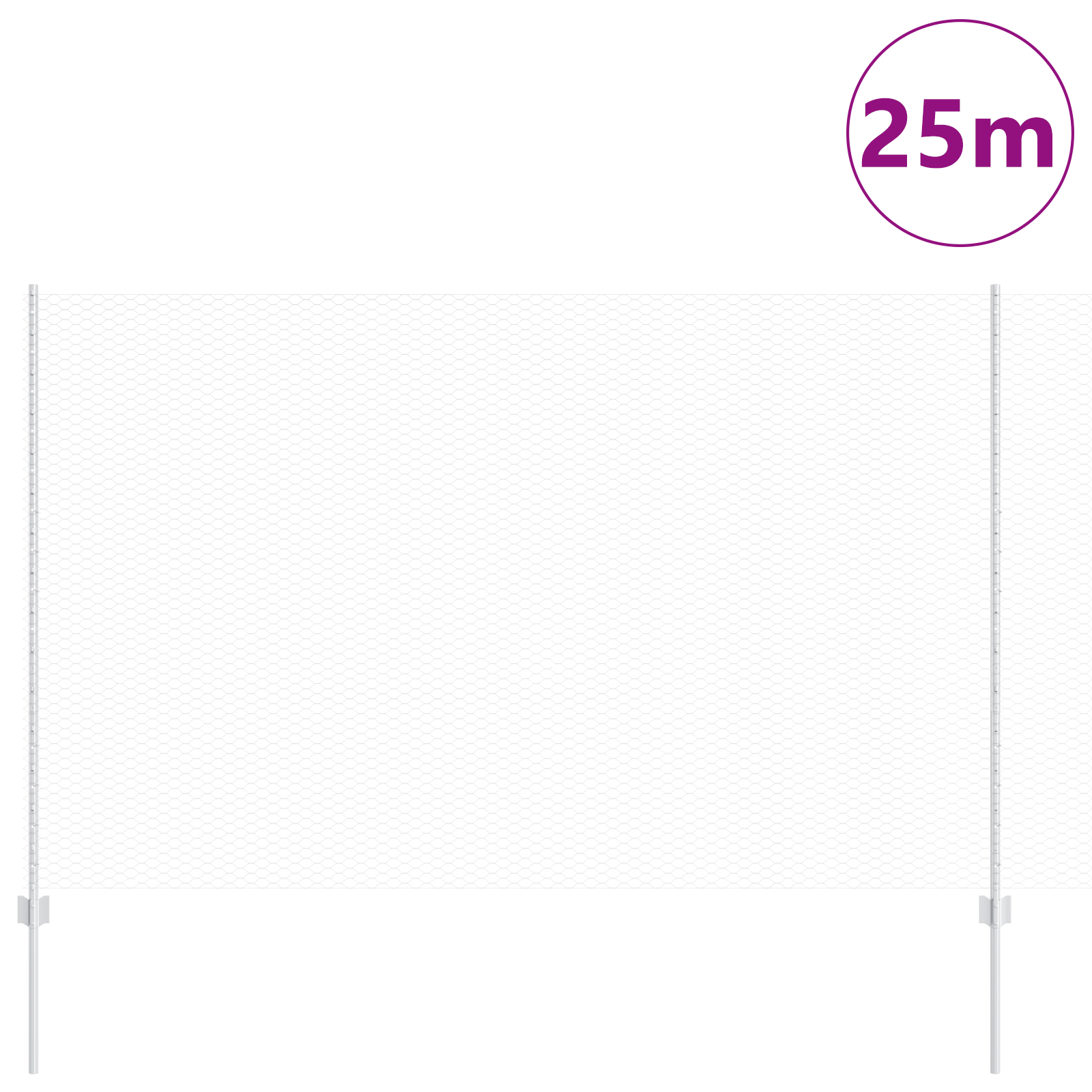 Garden Fence Set Set of 2 Galvanised Steel Medium Durable - Image 3