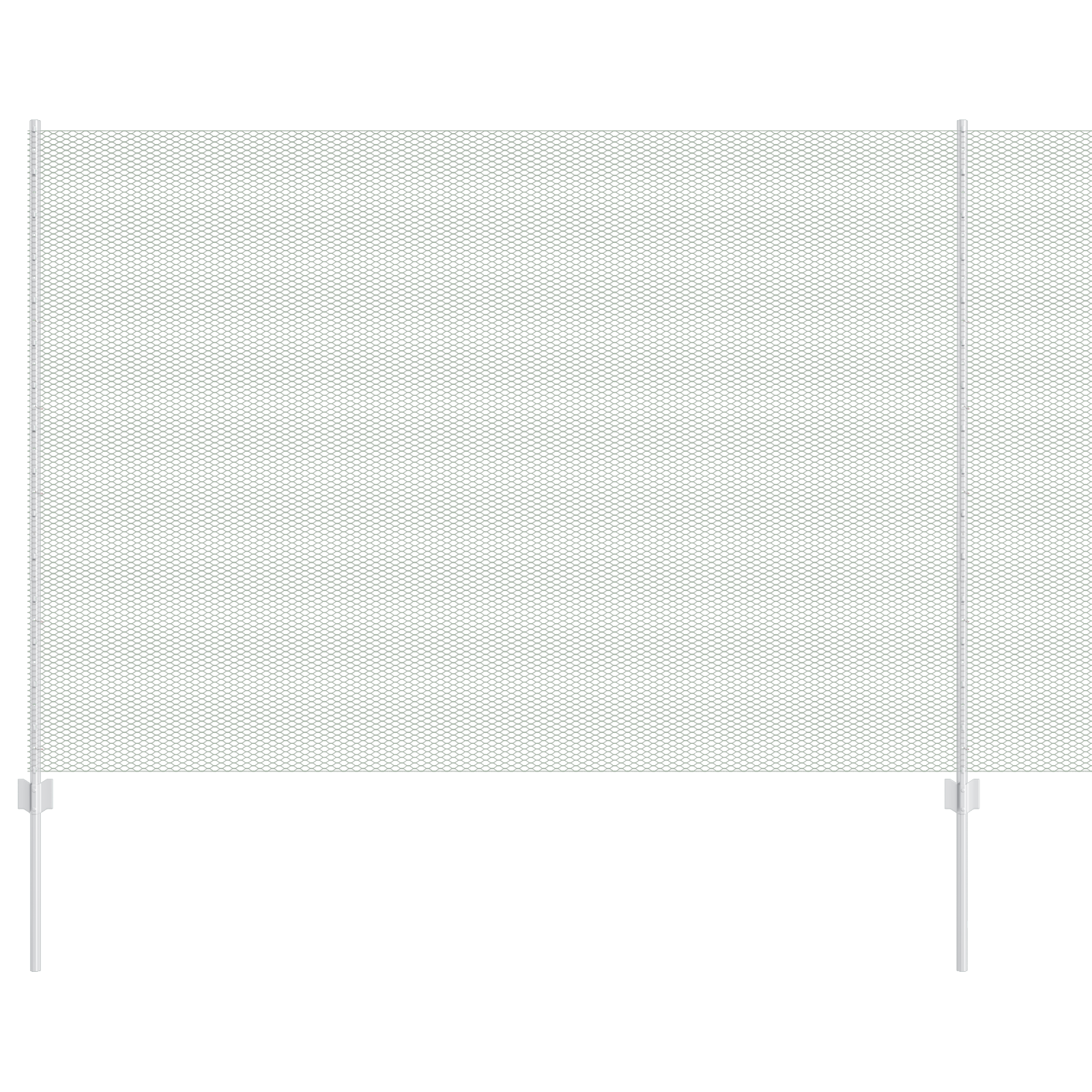 Fence Posts 22 pcs U-Channel 160 cm Galvanised Steel - Image 2