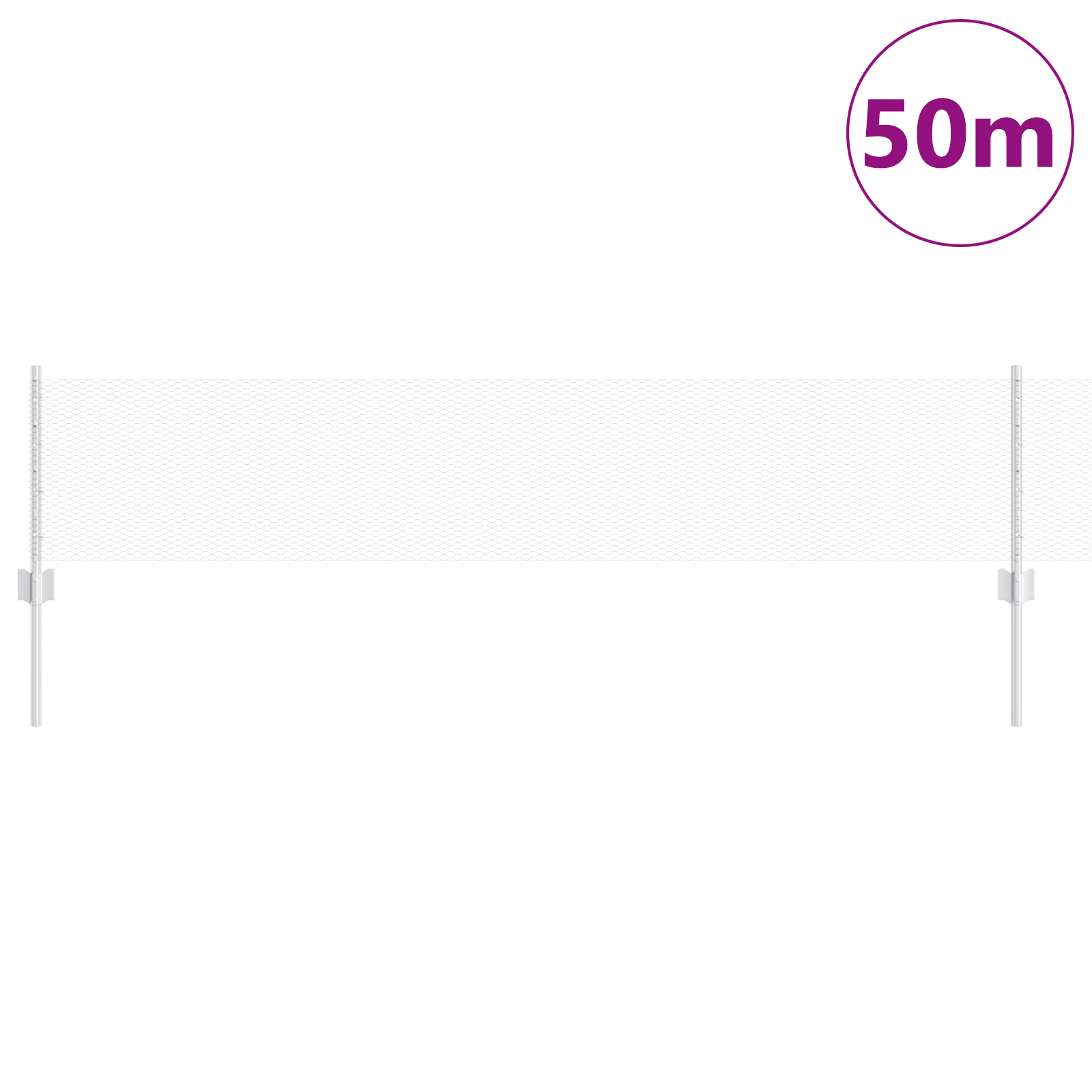 Fence Posts 11 pcs U-Channel 40 cm Galvanised Steel - Image 3