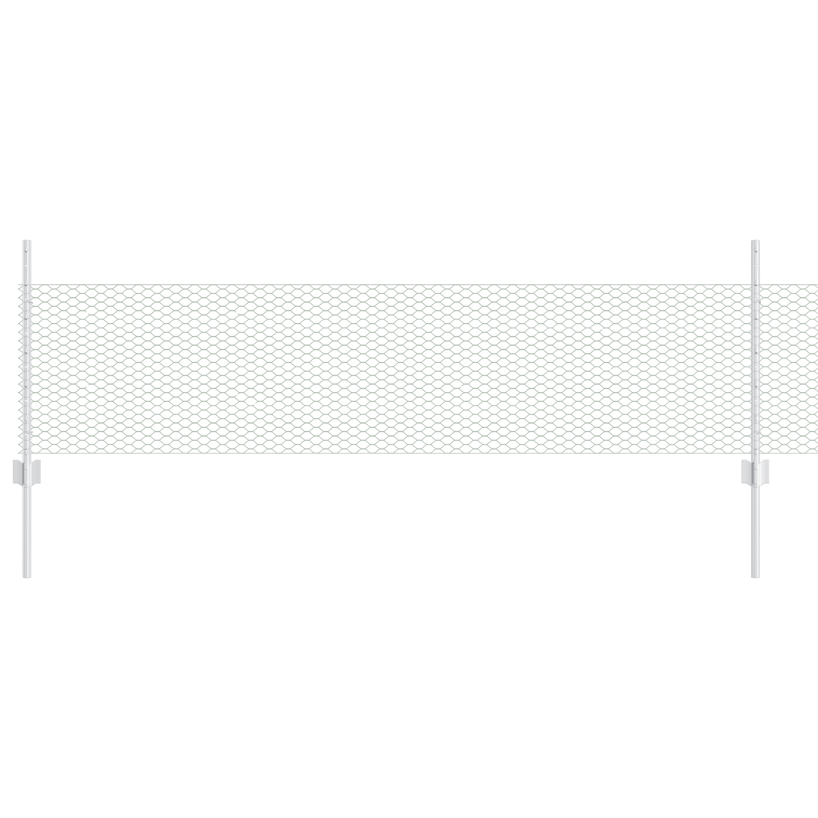 Fence Posts 11 pcs U-Channel 60 cm Galvanised Steel - Image 2