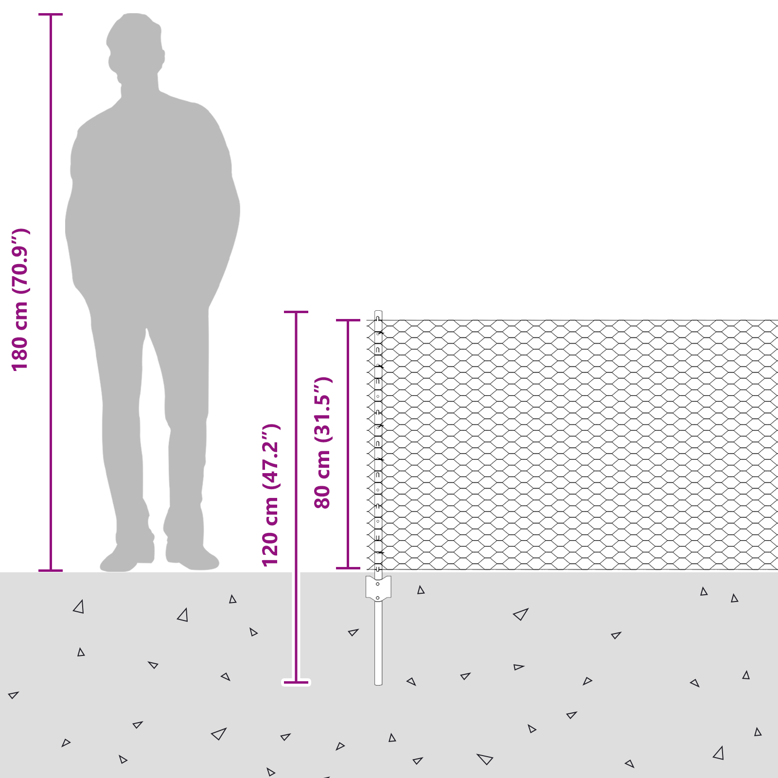 Fence Posts 11 pcs U-Channel 80 cm Galvanised Steel - Image 11