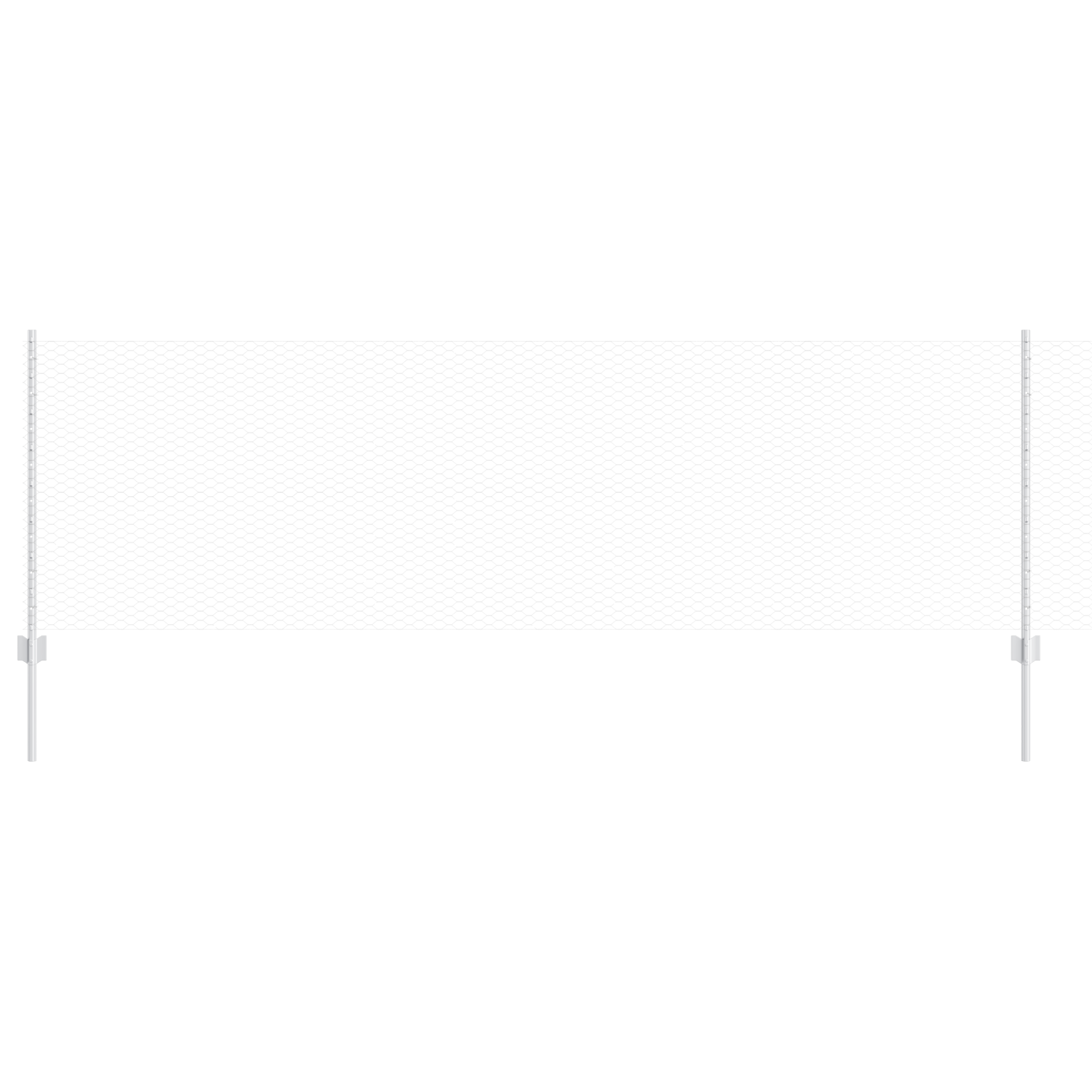 Fence Posts 11 pcs U-Channel 80 cm Galvanised Steel - Image 2