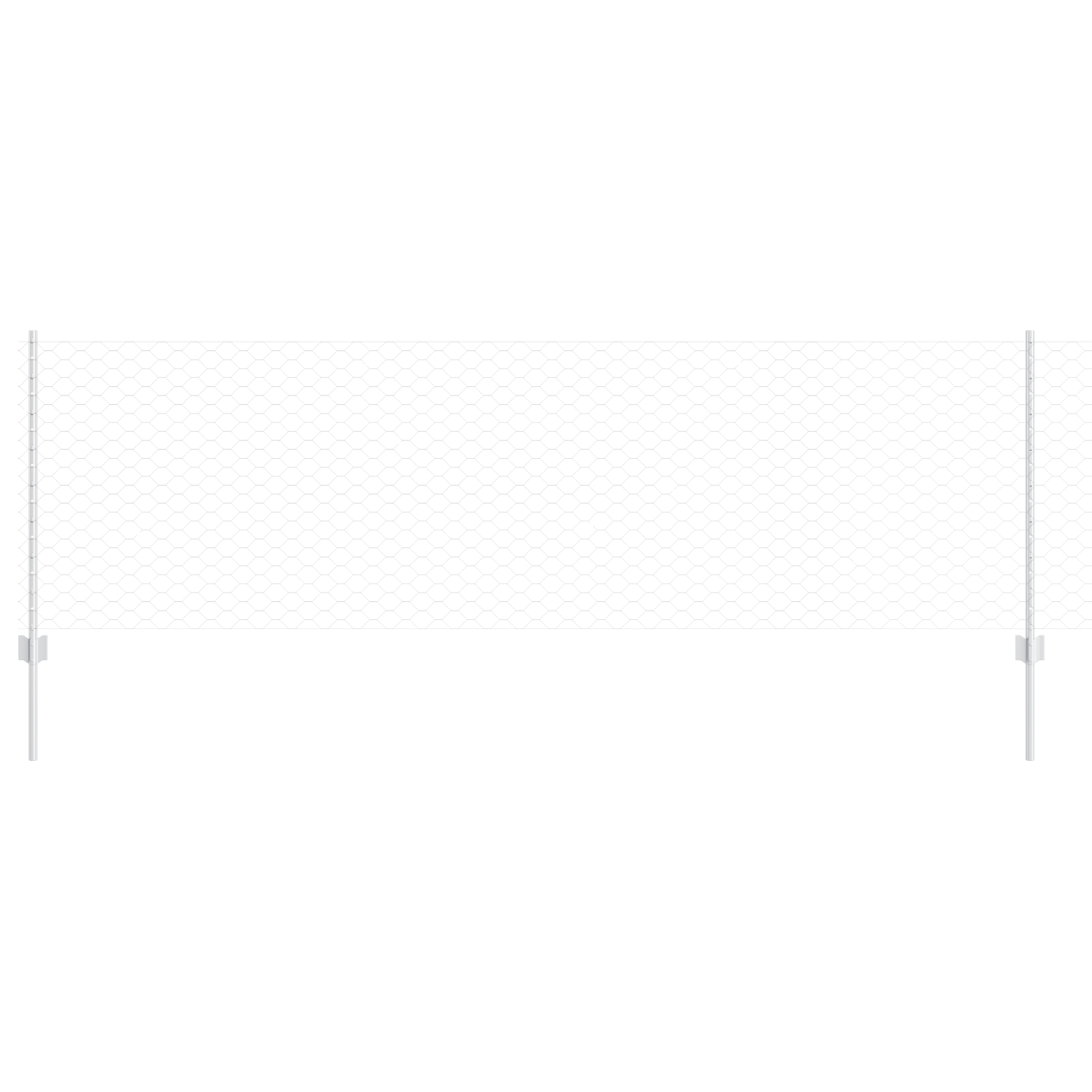 Fence Posts 11 pcs U-Channel 80 cm Galvanised Steel - Image 2