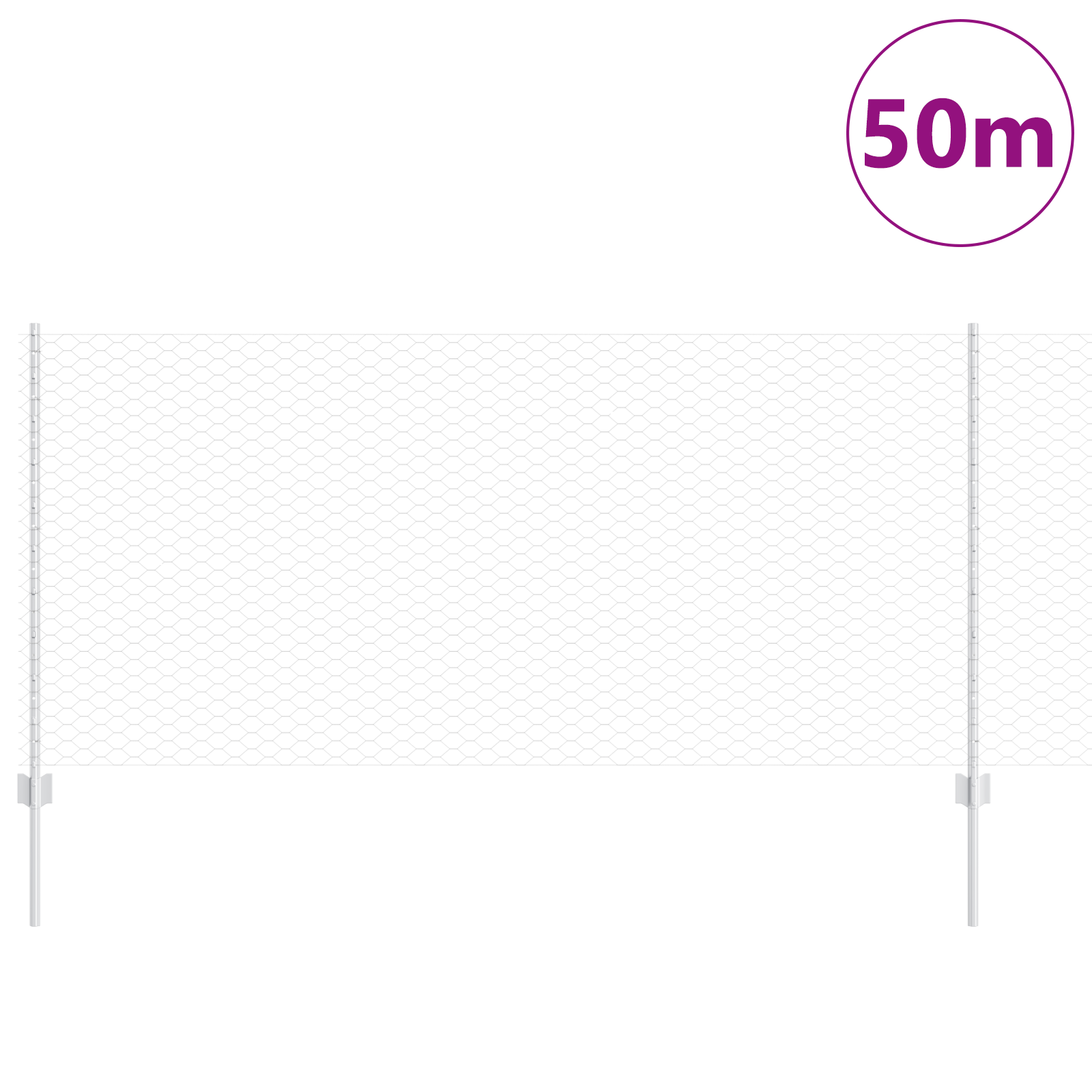 Fence Posts 22 pcs U-Channel 120 cm Galvanised Steel - Image 3