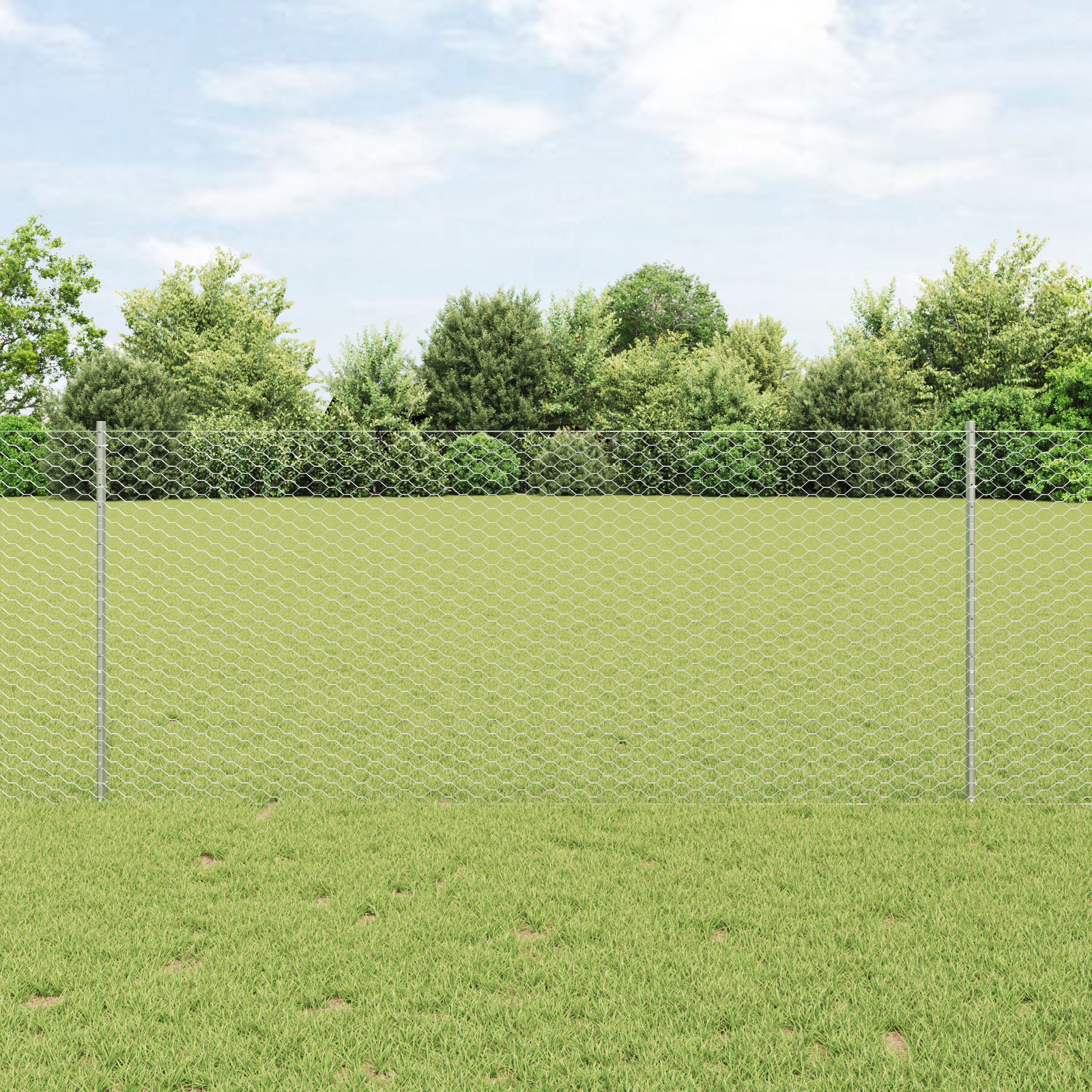 Fence Posts 22 pcs U-Channel 120 cm Galvanised Steel
