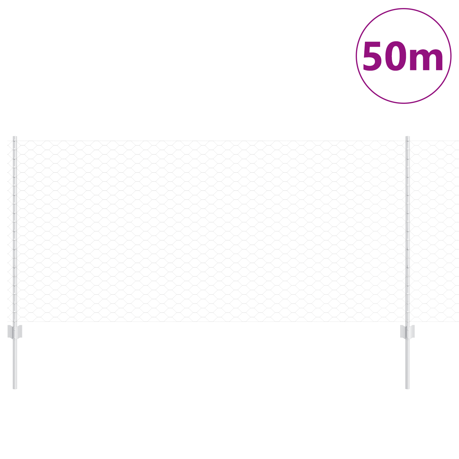 Fence Posts 10 pcs U-Channel 140 cm Galvanised Steel - Image 3