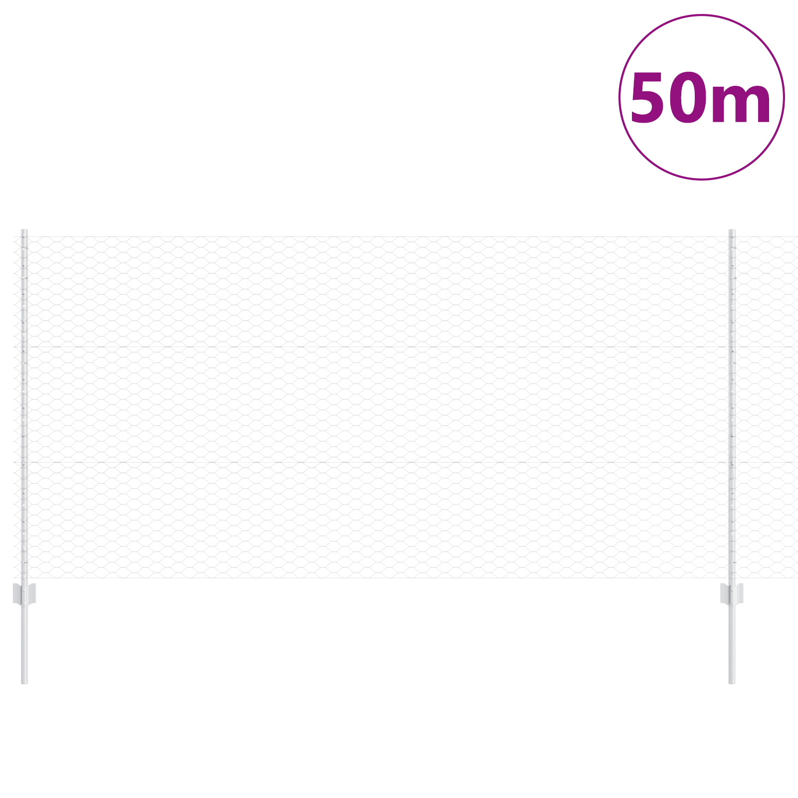 Fence Posts 22 pcs U-Channel 120 cm Galvanised Steel - Image 3