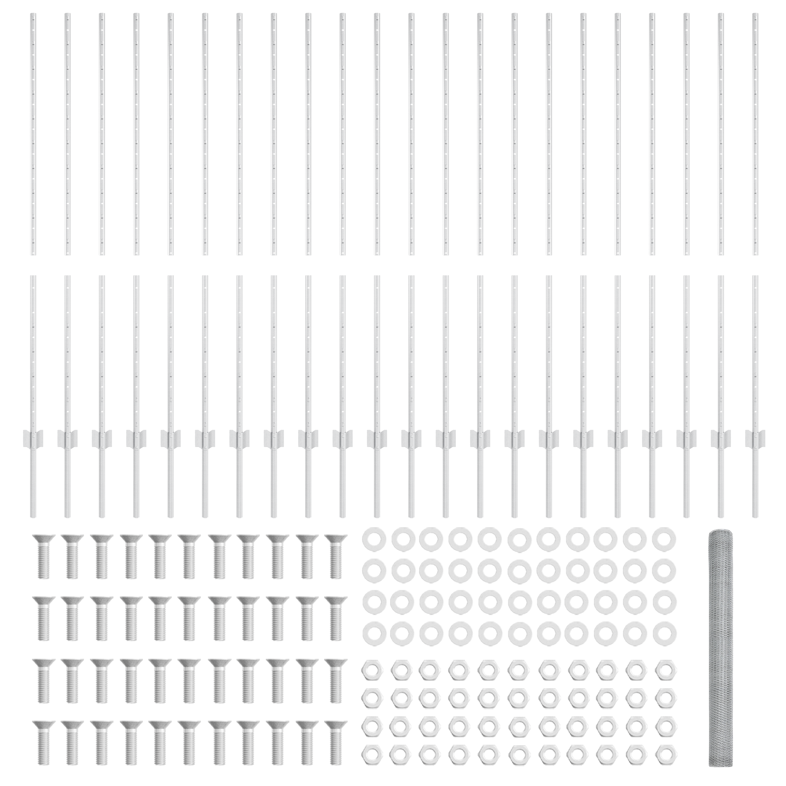 Fence Posts 22 pcs U-Channel 140 cm Galvanised Steel - Image 5