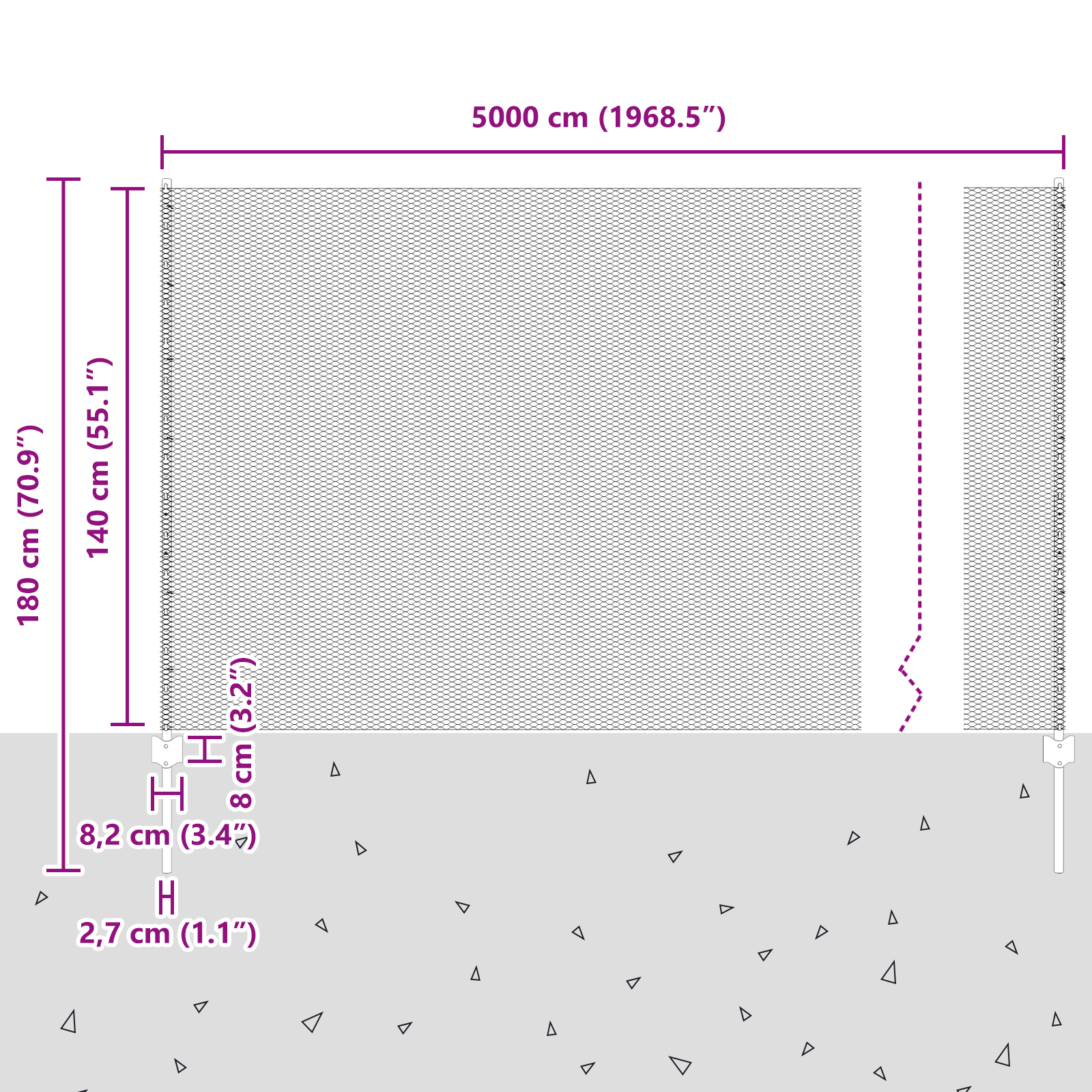 Fence Posts 22 pcs U-Channel 140 cm Galvanised Steel - Image 11