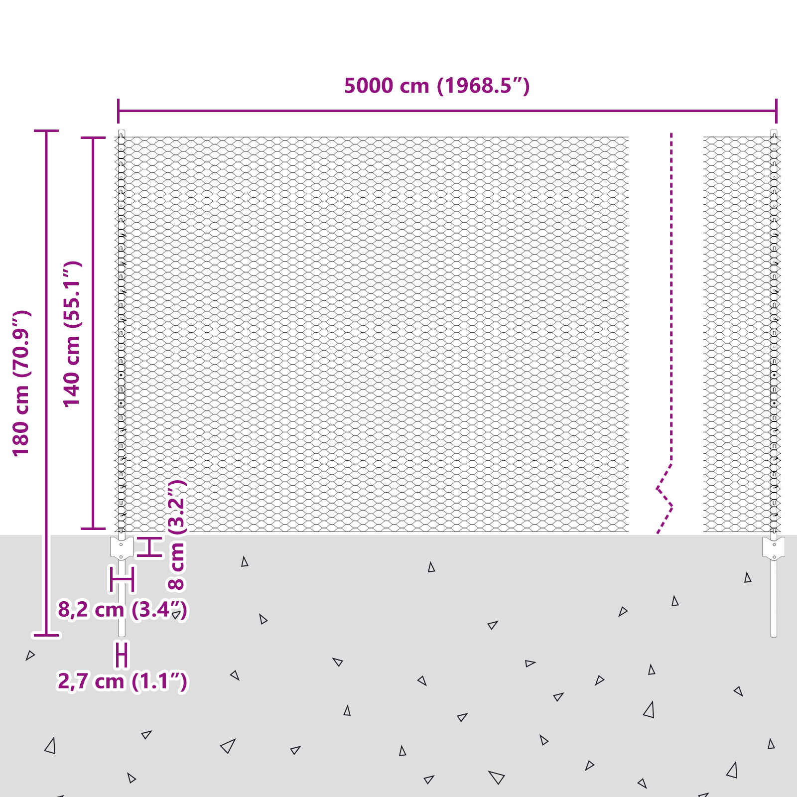 Fence Posts 22 pcs U-Channel 140 cm Galvanised Steel - Image 11