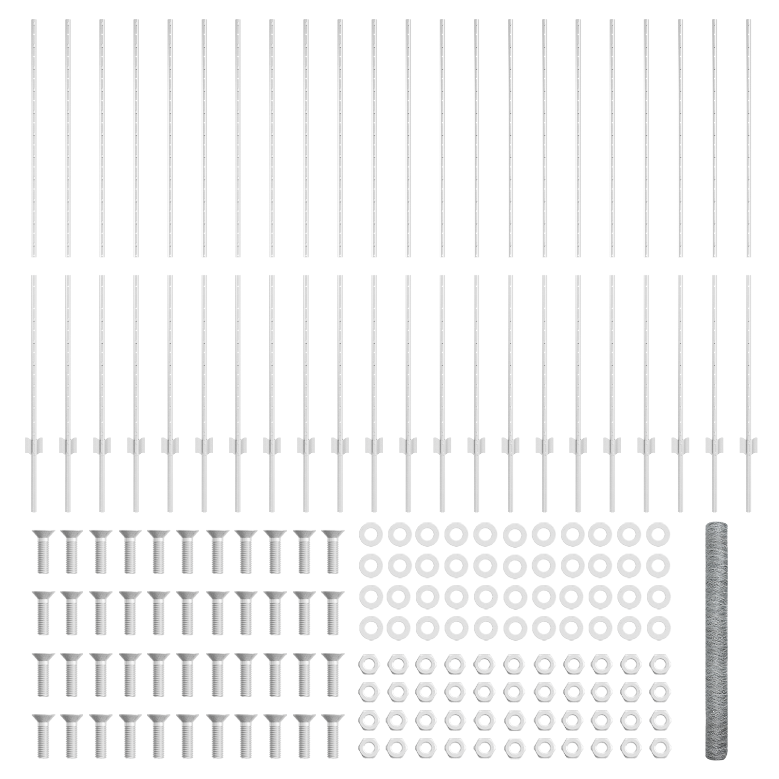 Fence Posts 22 pcs U-Channel 150 cm Galvanised Steel - Image 5