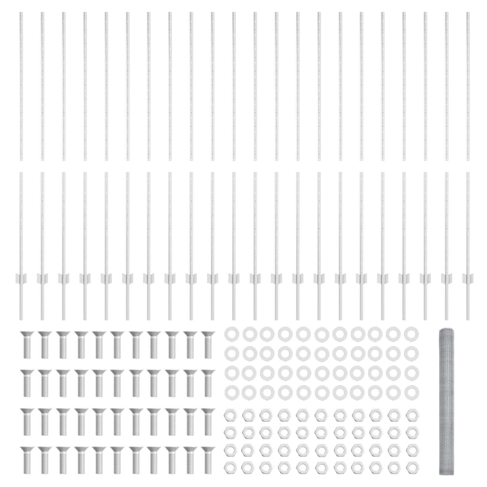 Fence Posts 22 pcs U-Channel 160 cm Galvanised Steel - Image 5