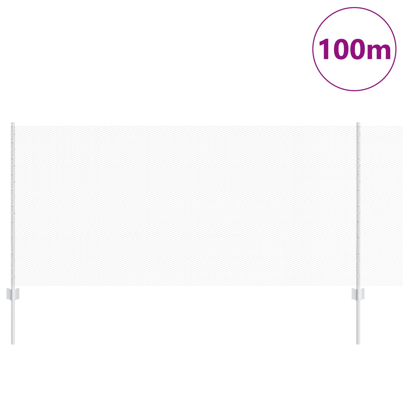 Fence Posts 22 pcs U-Channel 100 cm Galvanised Steel - Image 3