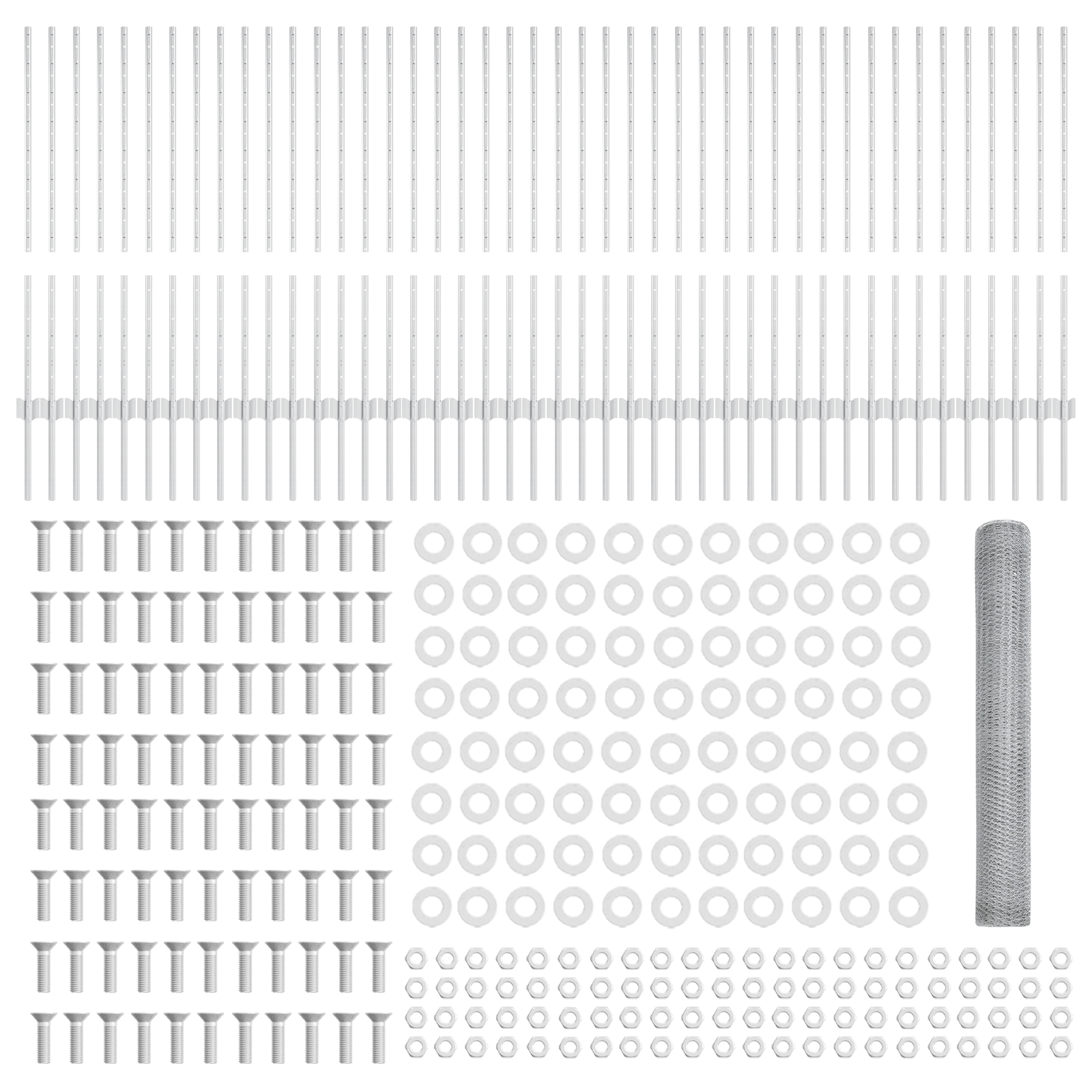 Fence Posts 22 pcs U-Channel 100 cm Galvanised Steel - Image 5