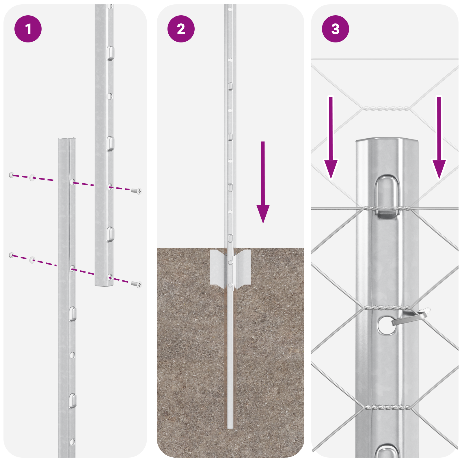 Fence Posts 22 pcs U-Channel 100 cm Galvanised Steel - Image 10