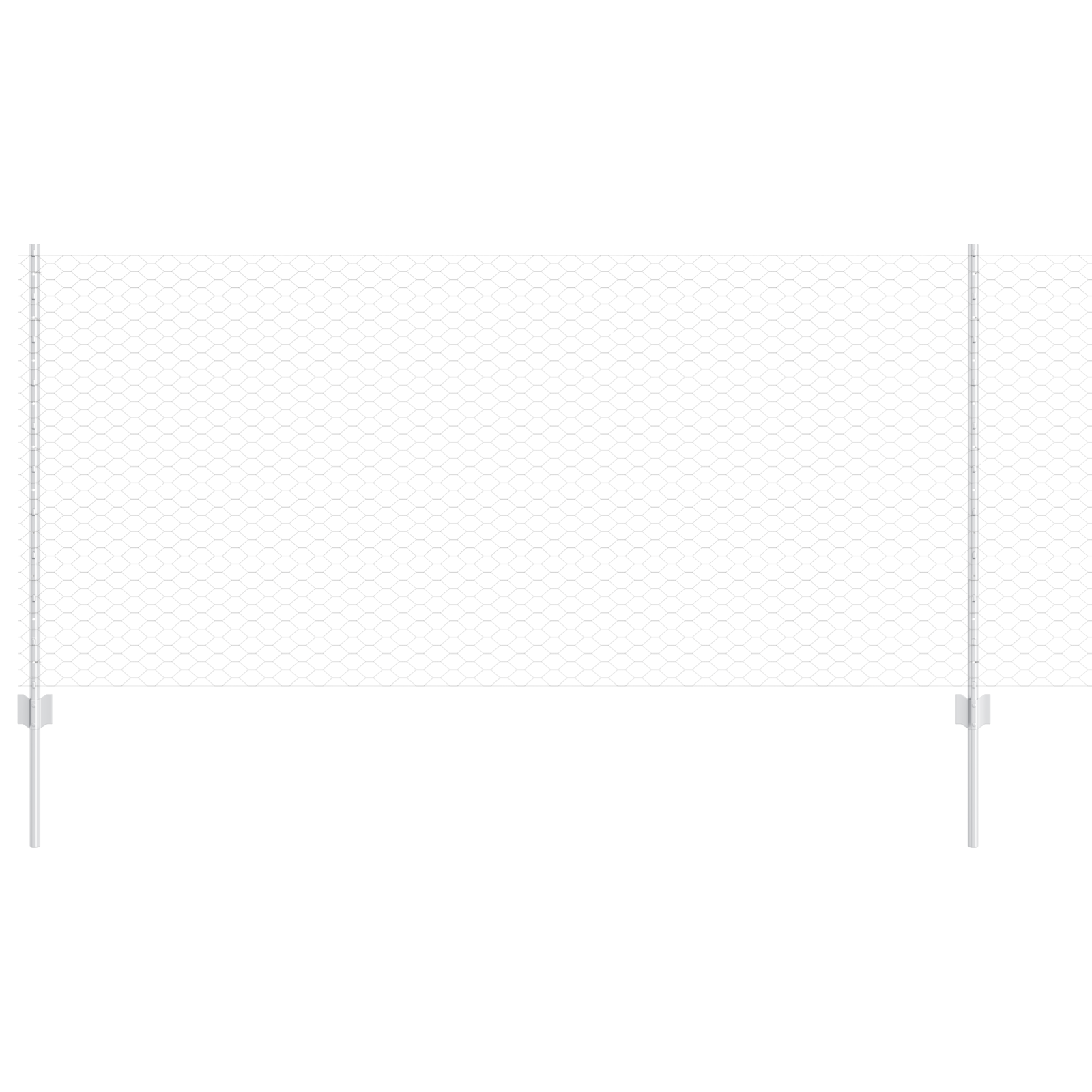 Fence Posts 22 pcs U-Channel 100 cm Galvanised Steel - Image 2