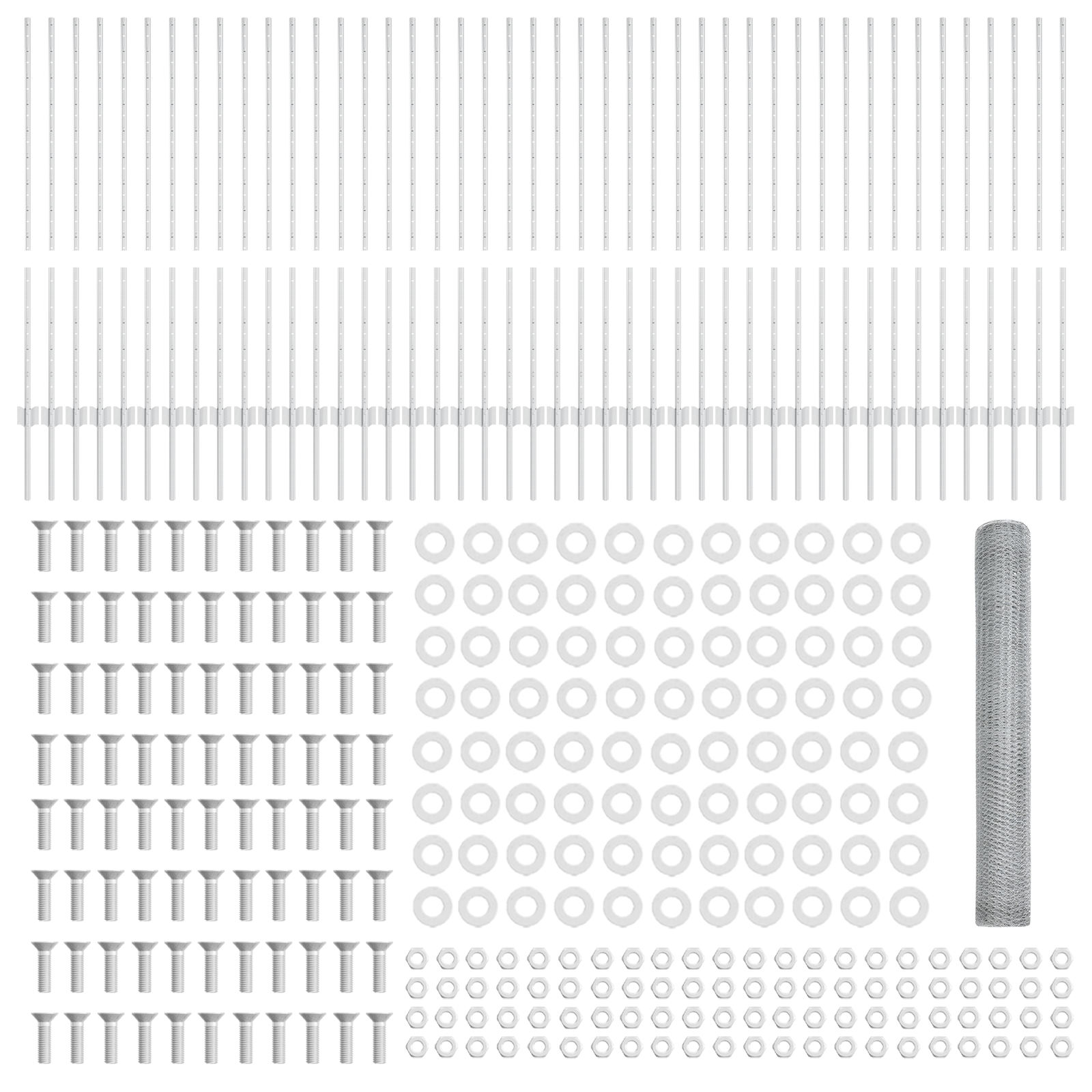 Fence Posts 22 pcs U-Channel 120 cm Galvanised Steel - Image 5