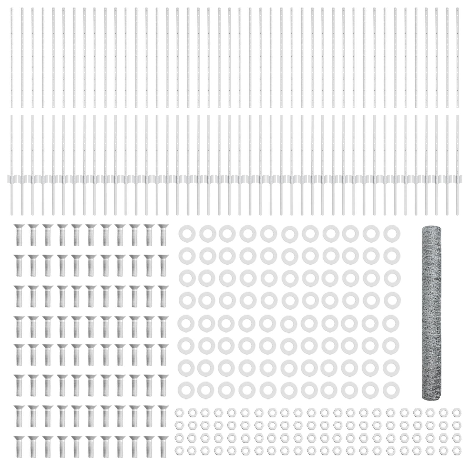 Fence Posts 22 pcs U-Channel 120 cm Galvanised Steel - Image 5