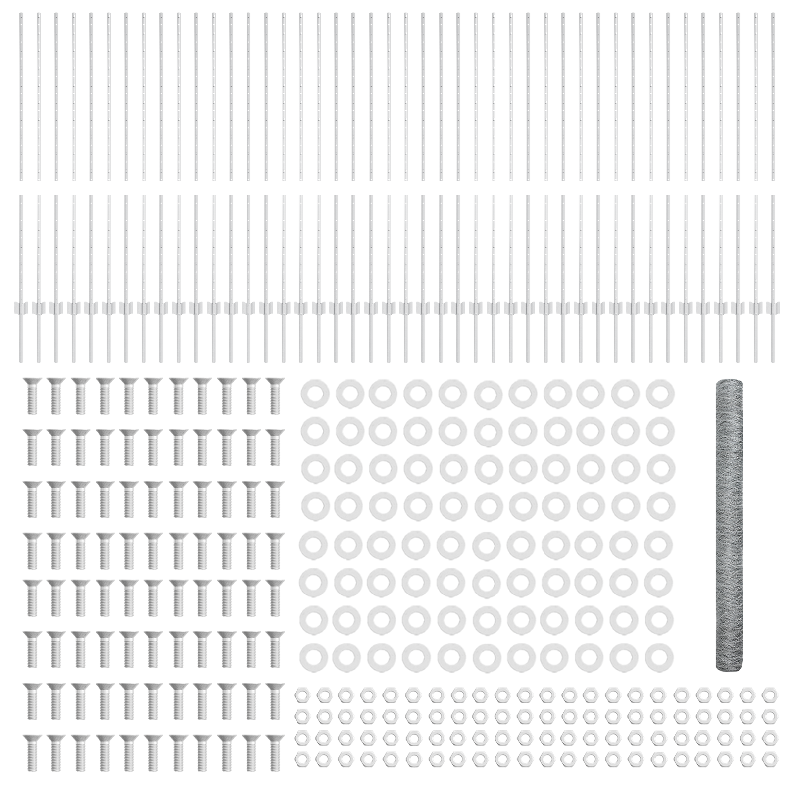 Fence Posts 22 pcs U-Channel 140 cm Galvanised Steel - Image 5