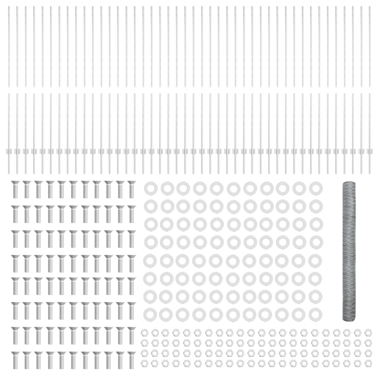Fence Posts 22 pcs U-Channel 150 cm Galvanised Steel - Image 5