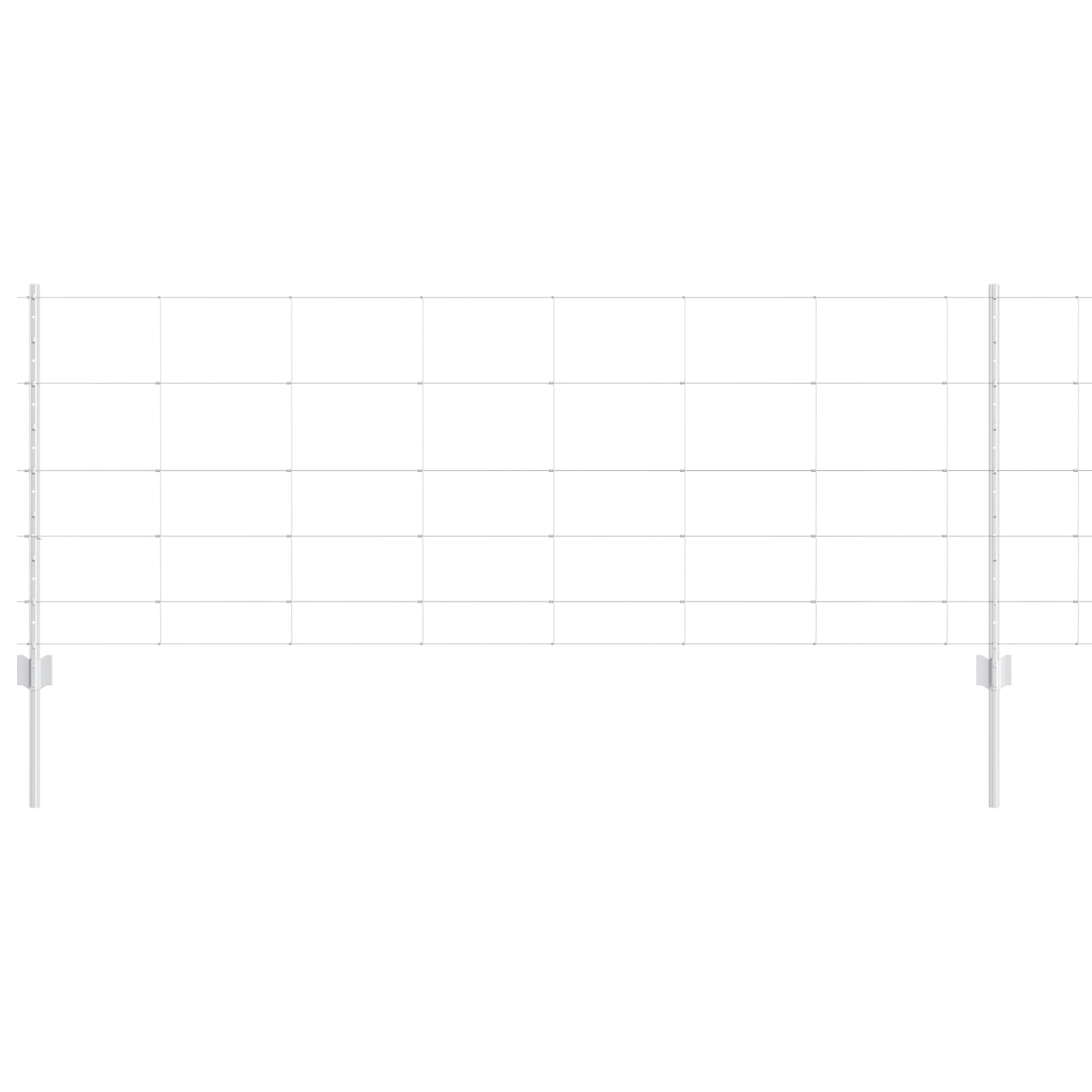 Fence Posts 11 pcs U-Channel 80 cm Galvanized Steel - Image 2