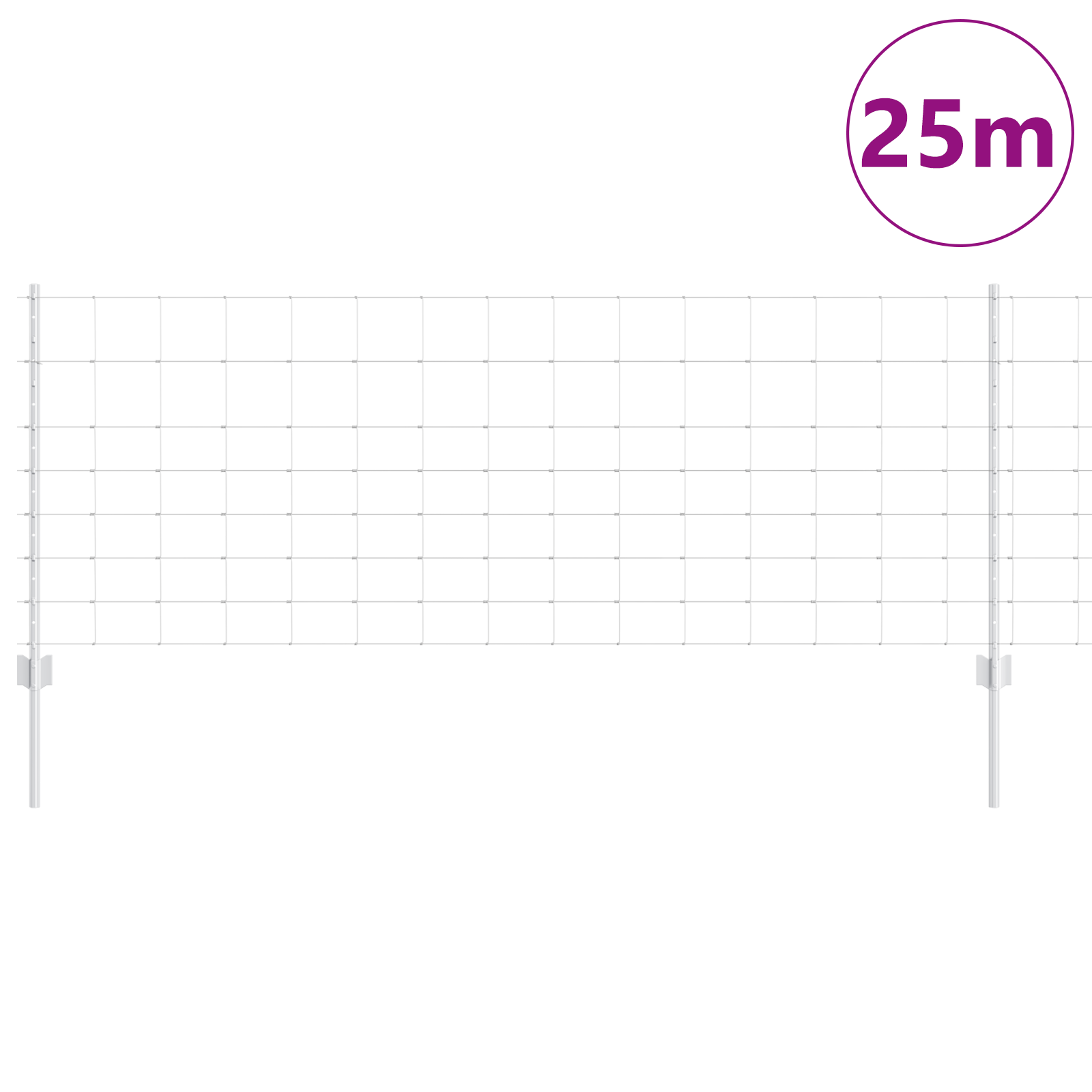 Fence Posts 11 pcs U-Channel 80 cm Galvanized Steel - Image 3