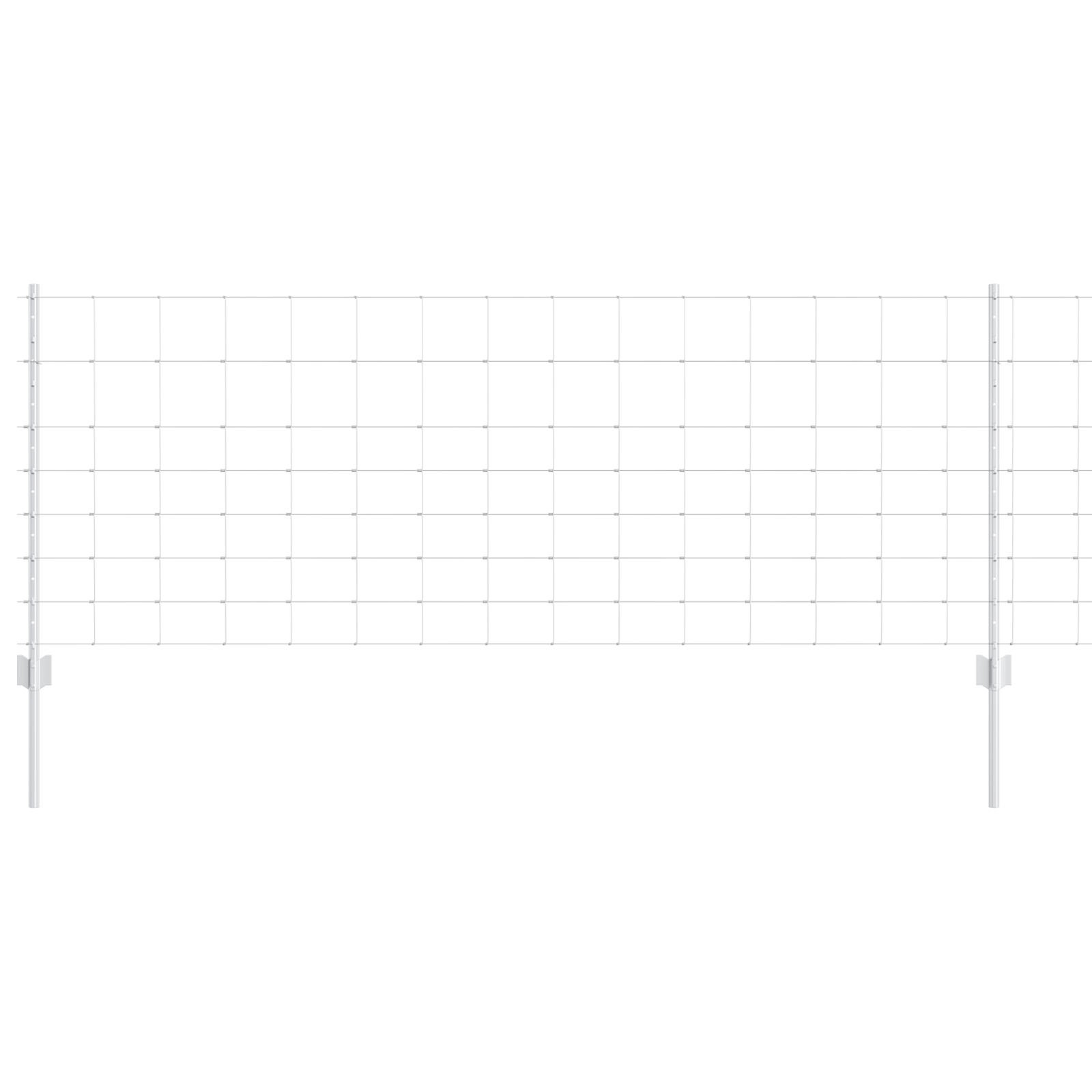 Fence Posts 11 pcs U-Channel 80 cm Galvanized Steel - Image 2